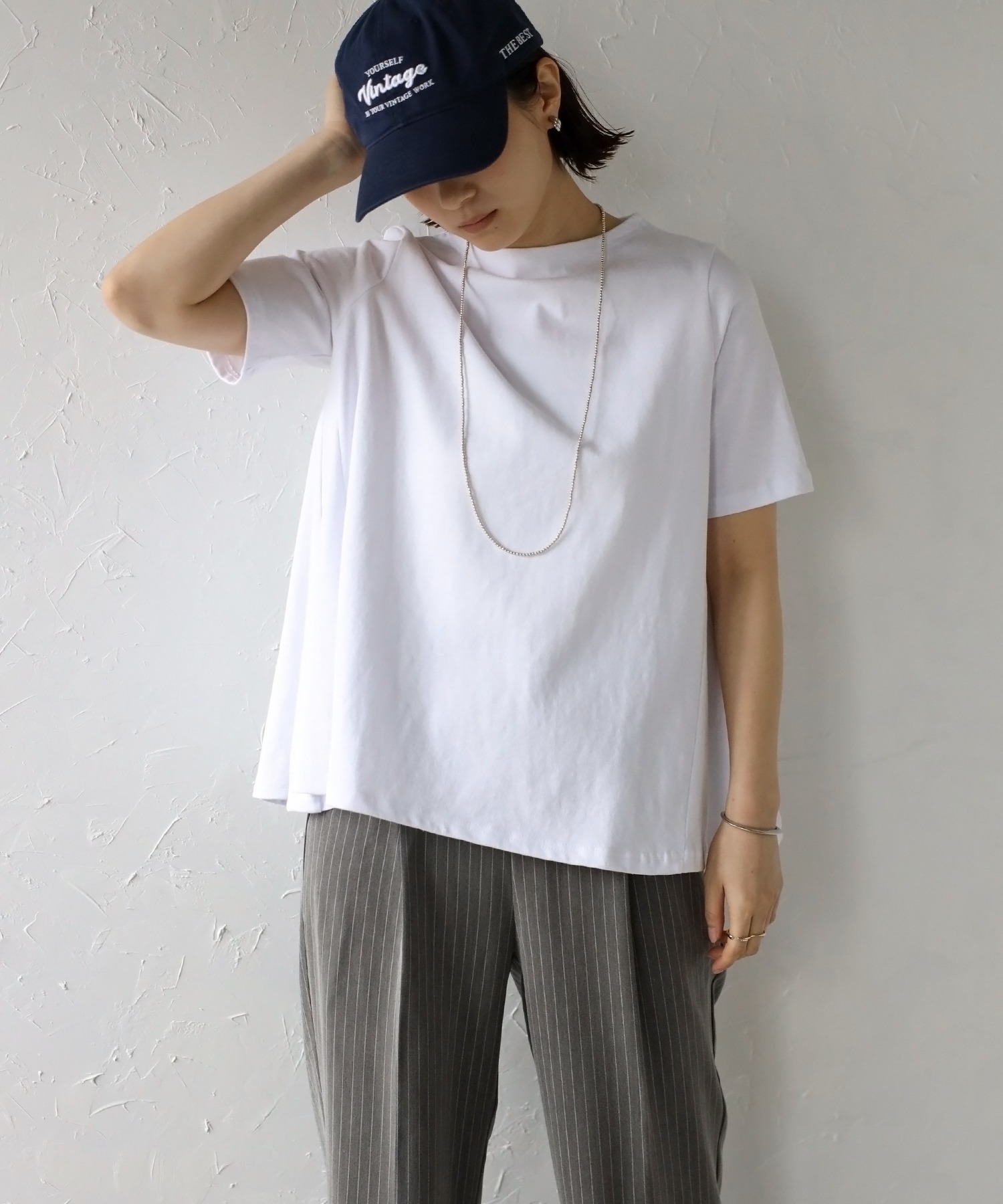 model：H163 着用サイズ：FREE