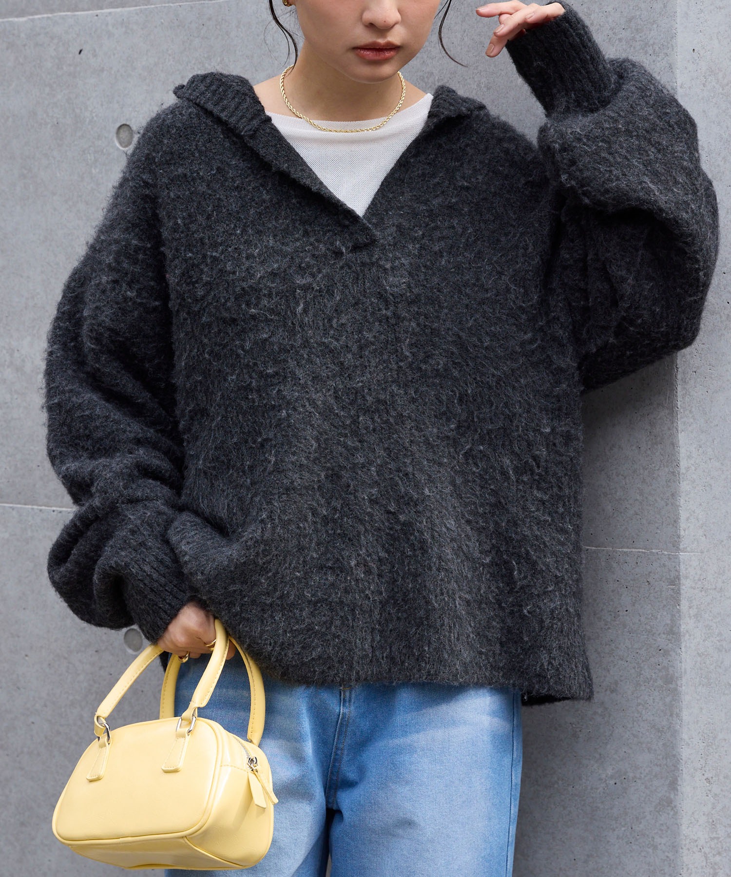 Chaos 美品 ブルーフォックススキッパーニット Chaos(カオス)｜ブルーフォックスクルーニット/ブルーフォックス の