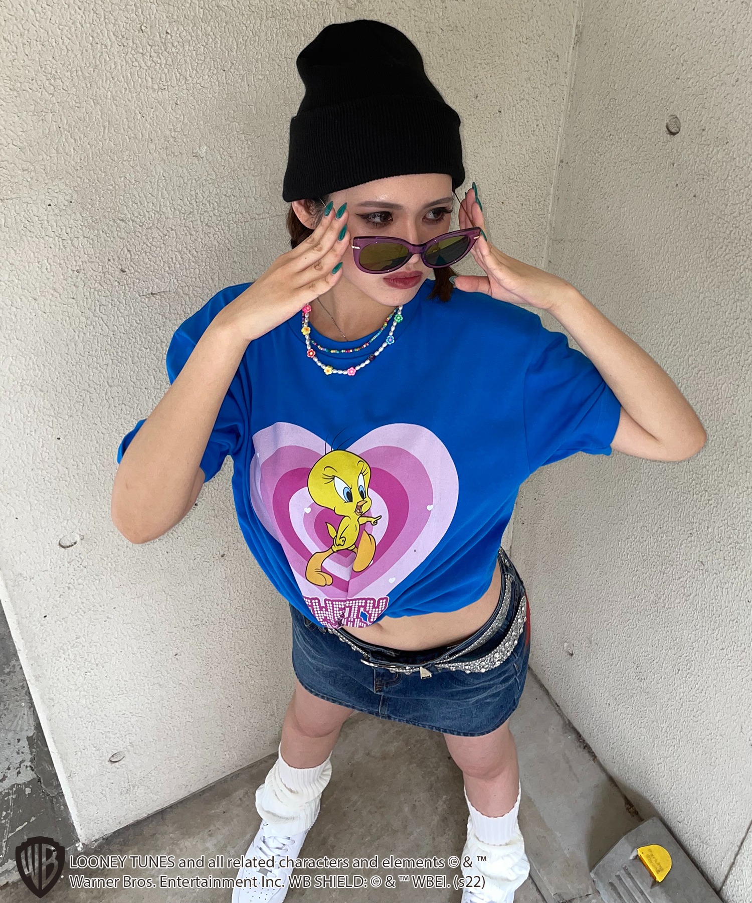 birdog コラボ トゥイーティー Tシャツ キーホルダー付き Tシャツ/カットソー(半袖/袖なし) 【良好品】