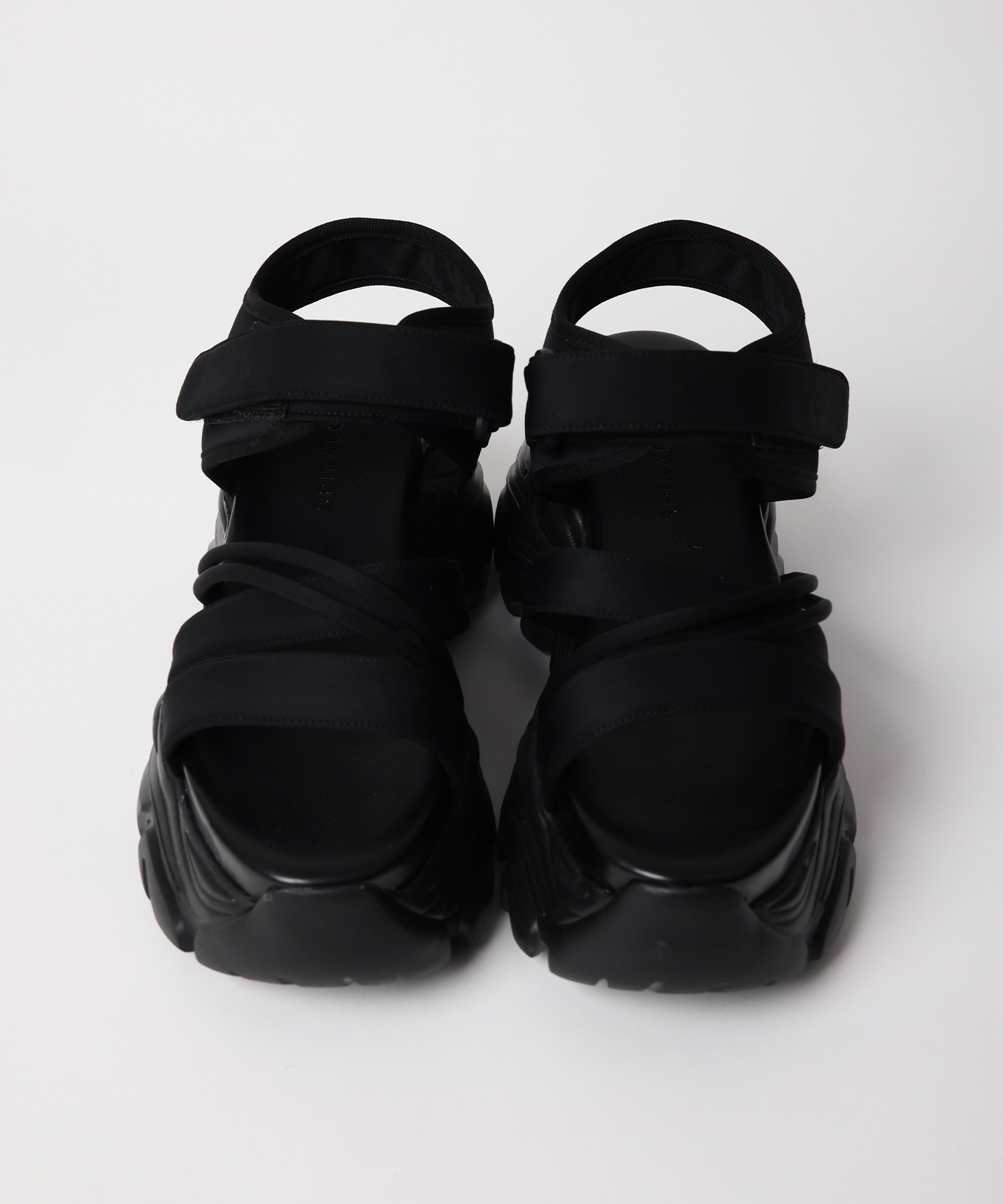 AirWair 黒 サンダル 厚底 ベルクロ AirWair 黒 サンダル 厚底 ベルクロ 靴