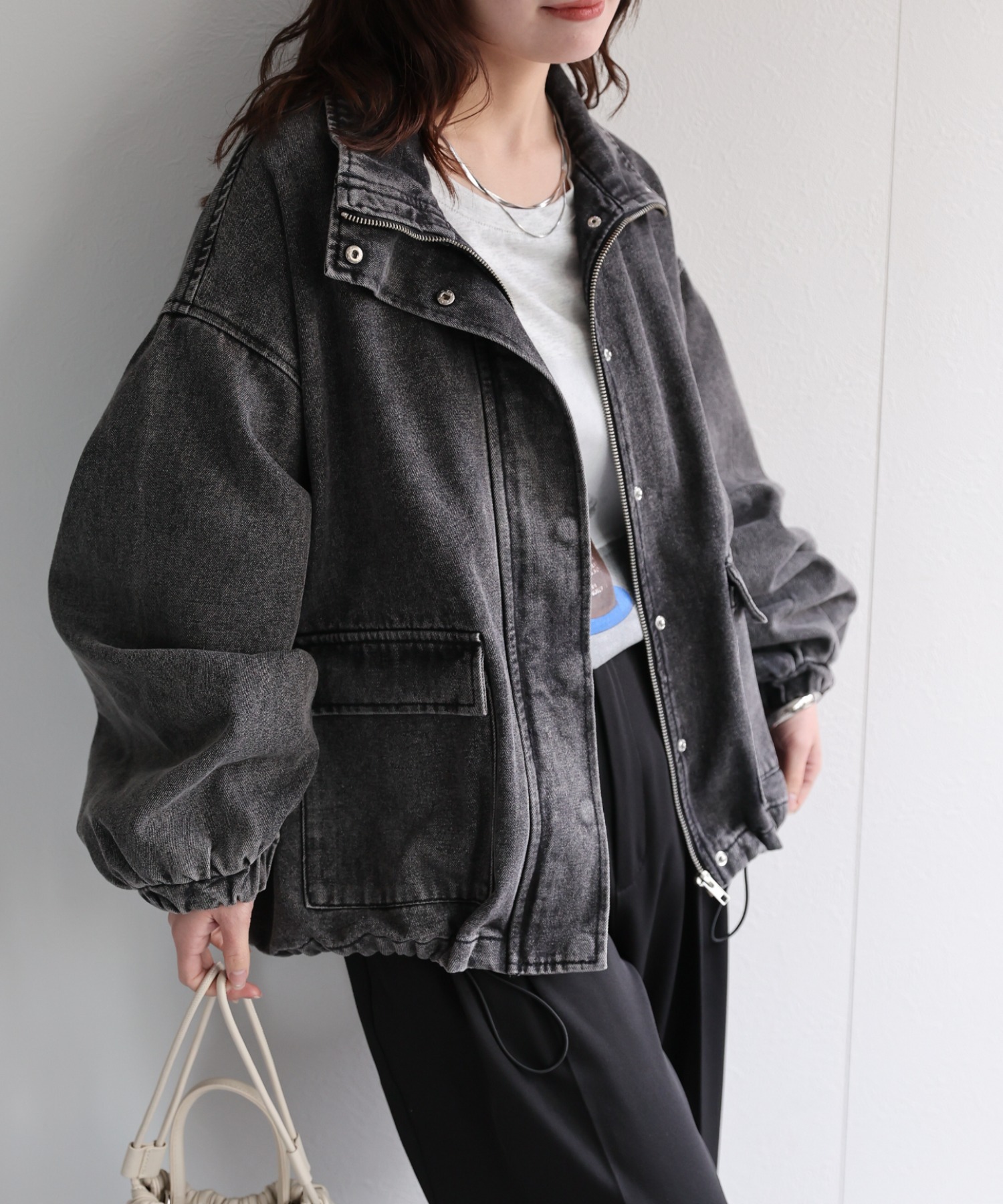 model：156cm　着用サイズ：FREE