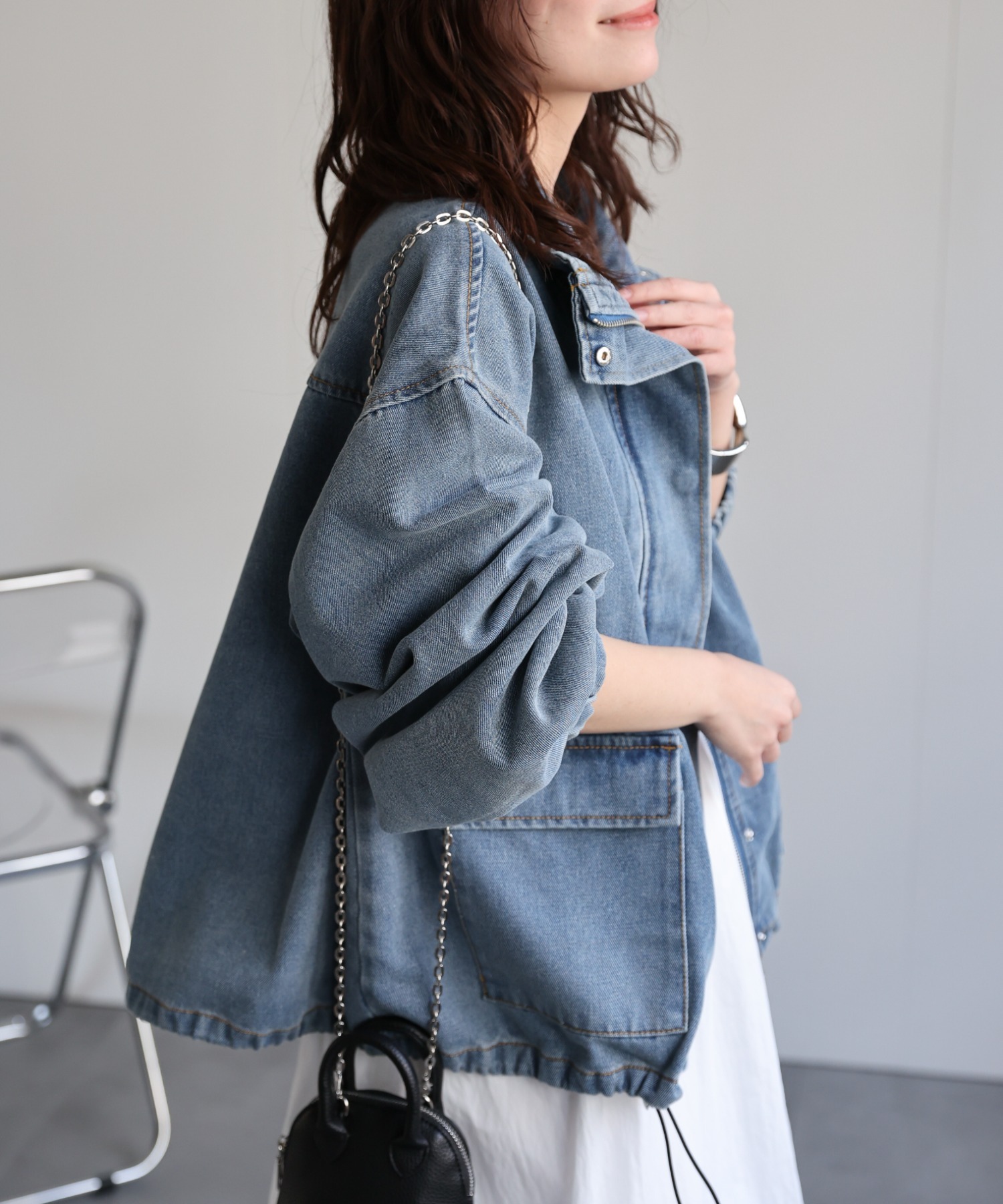 model：156cm　着用サイズ：FREE
