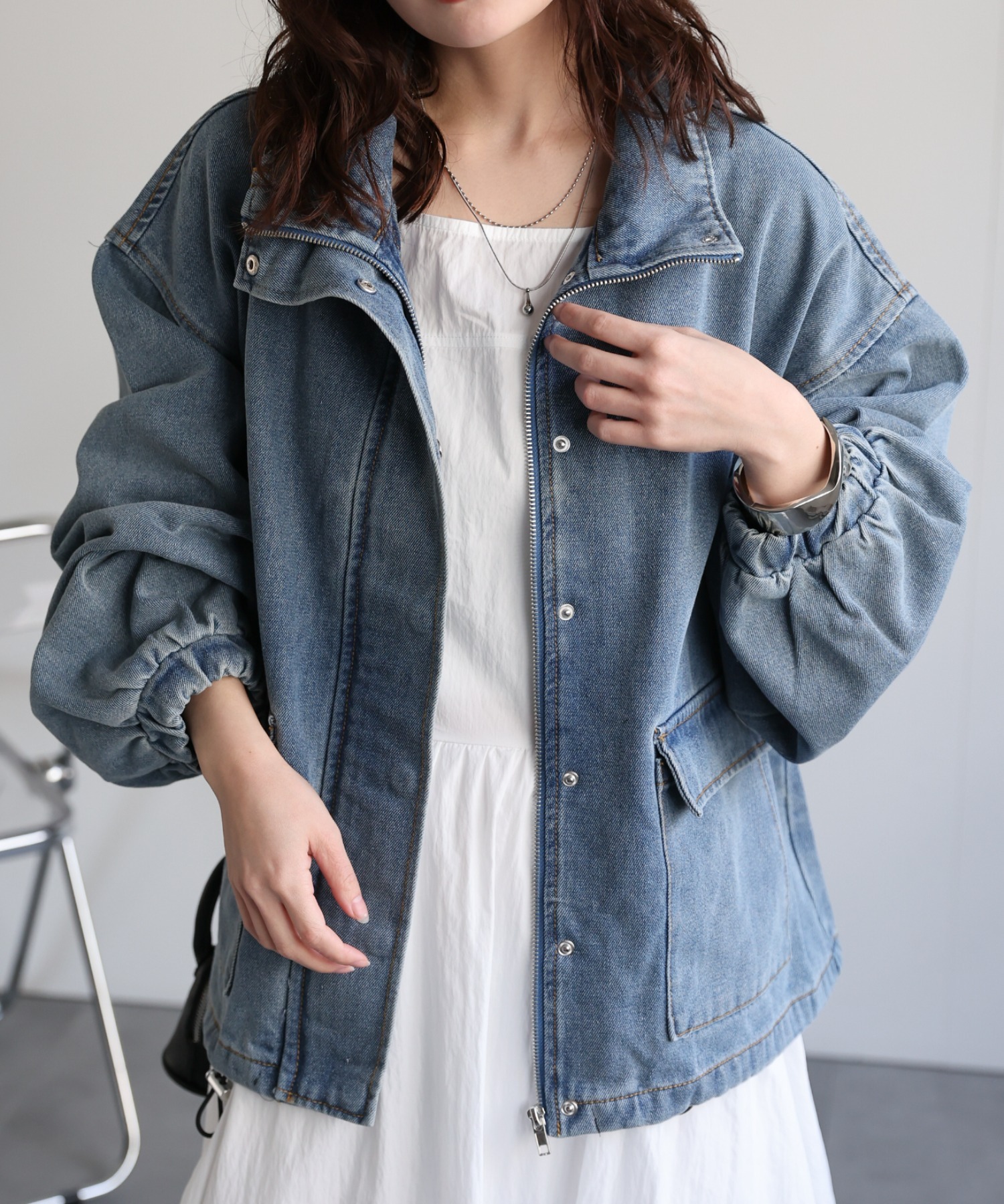 model：156cm　着用サイズ：FREE