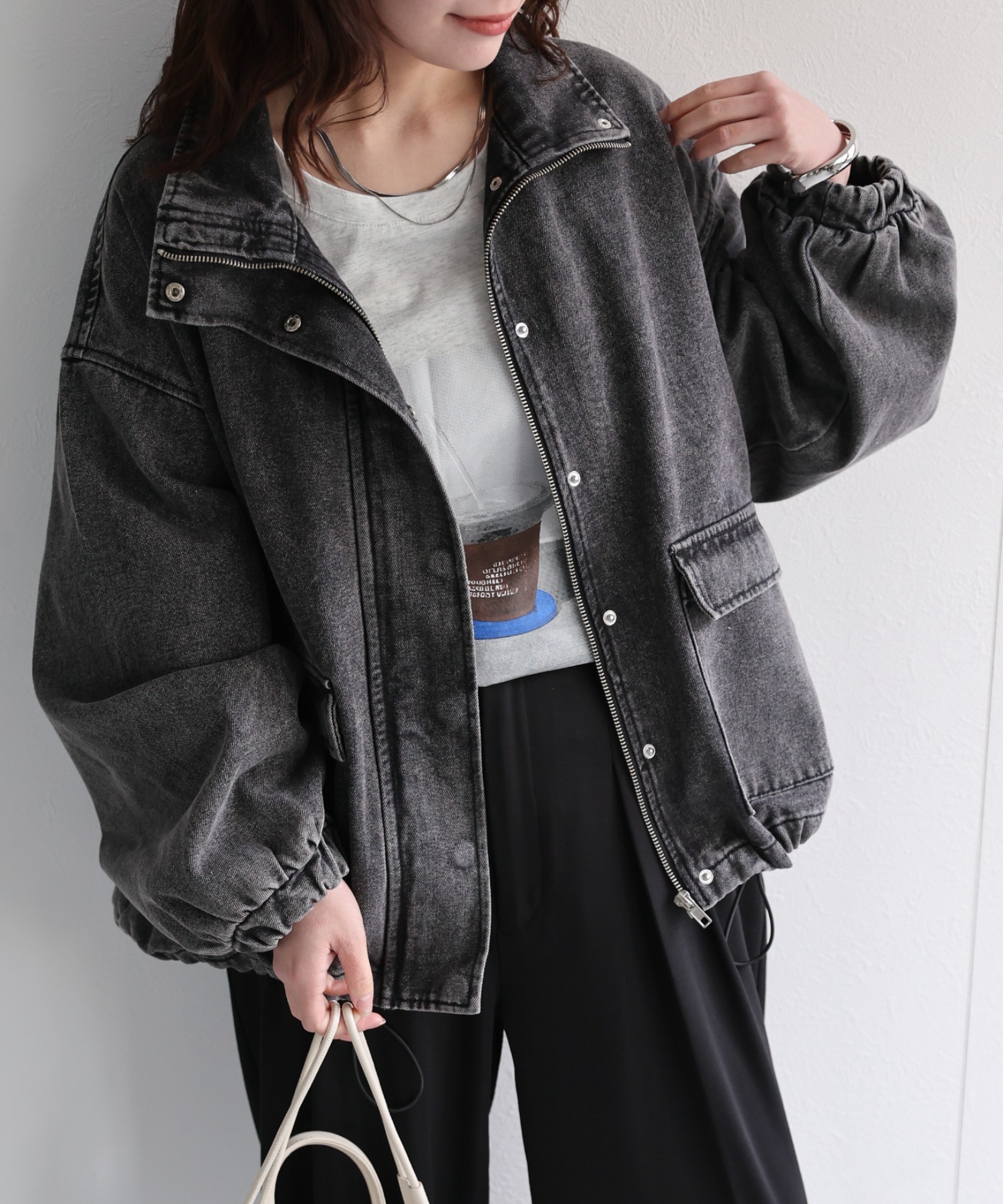 model：156cm　着用サイズ：FREE