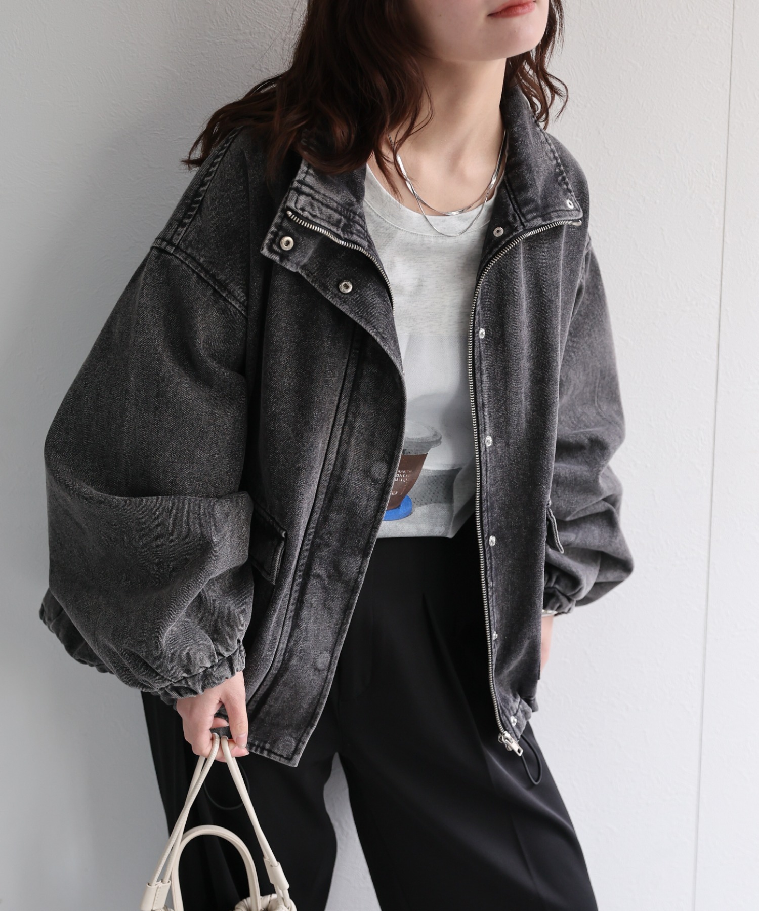 model：156cm　着用サイズ：FREE