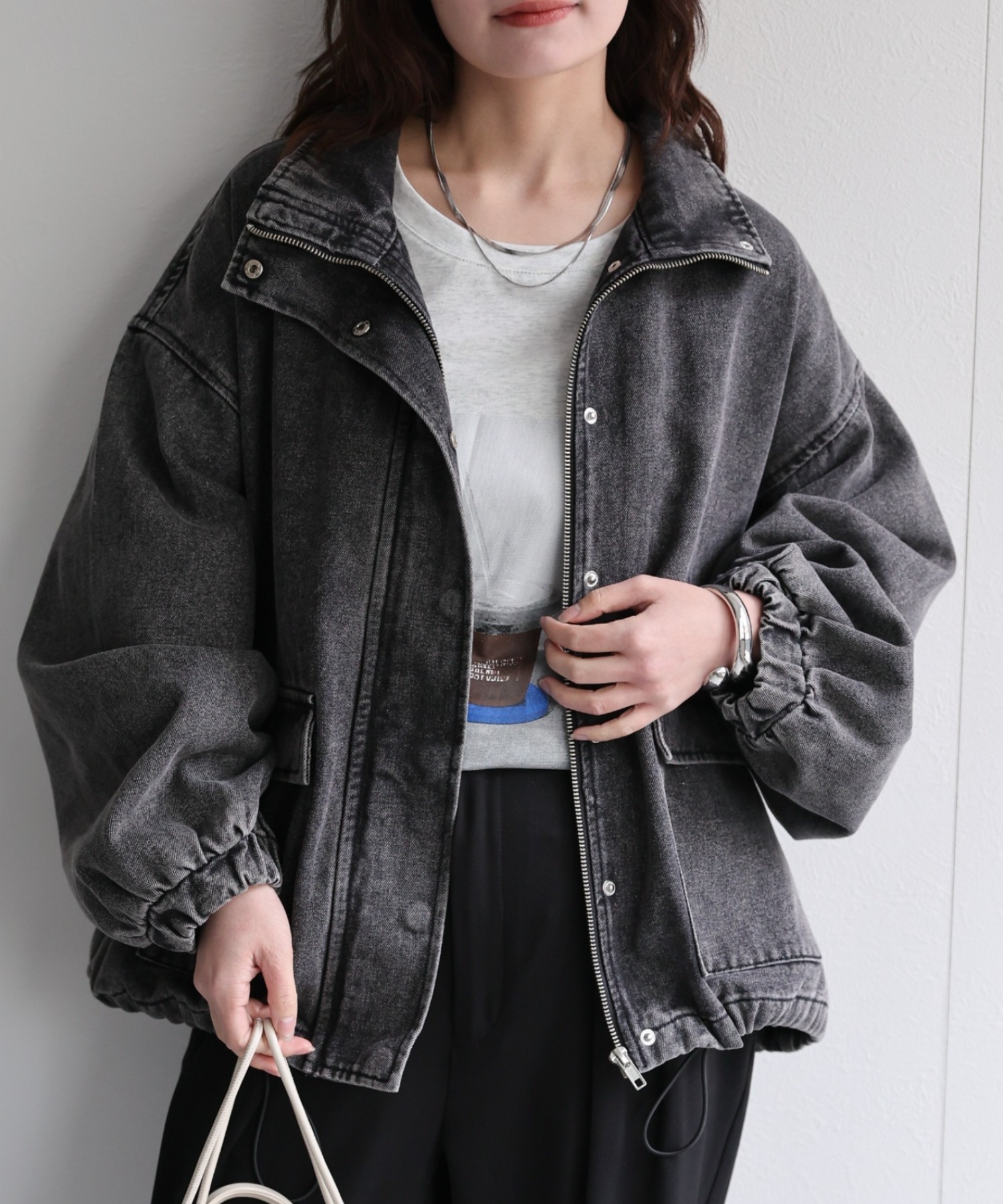 model：156cm　着用サイズ：FREE