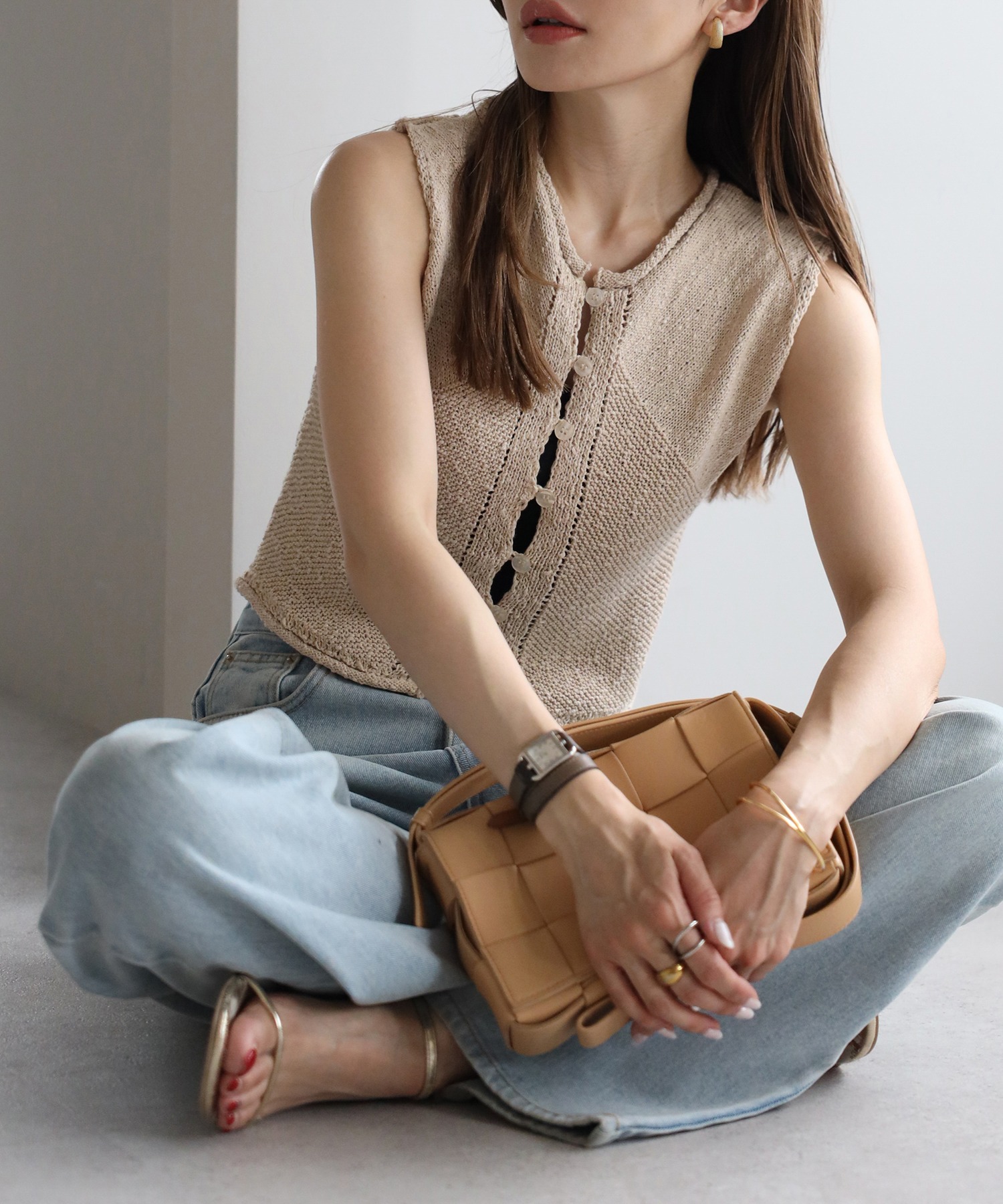 model：H165 着用サイズ：FREE