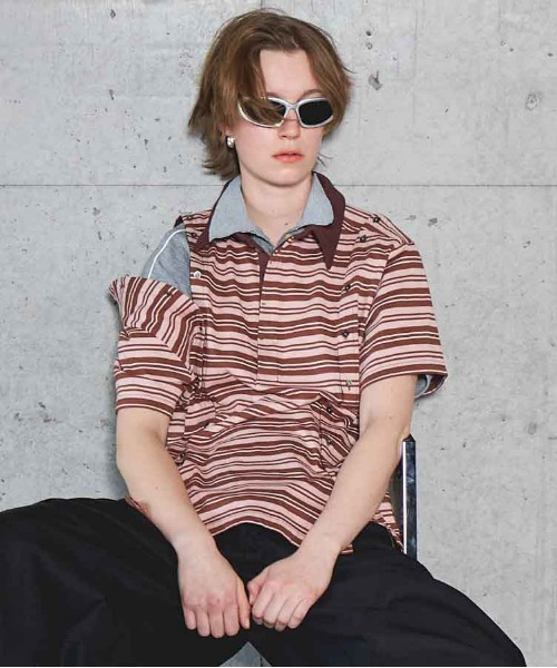 Multiway Button Polo Shirt — поло с многовариантной застёжкой