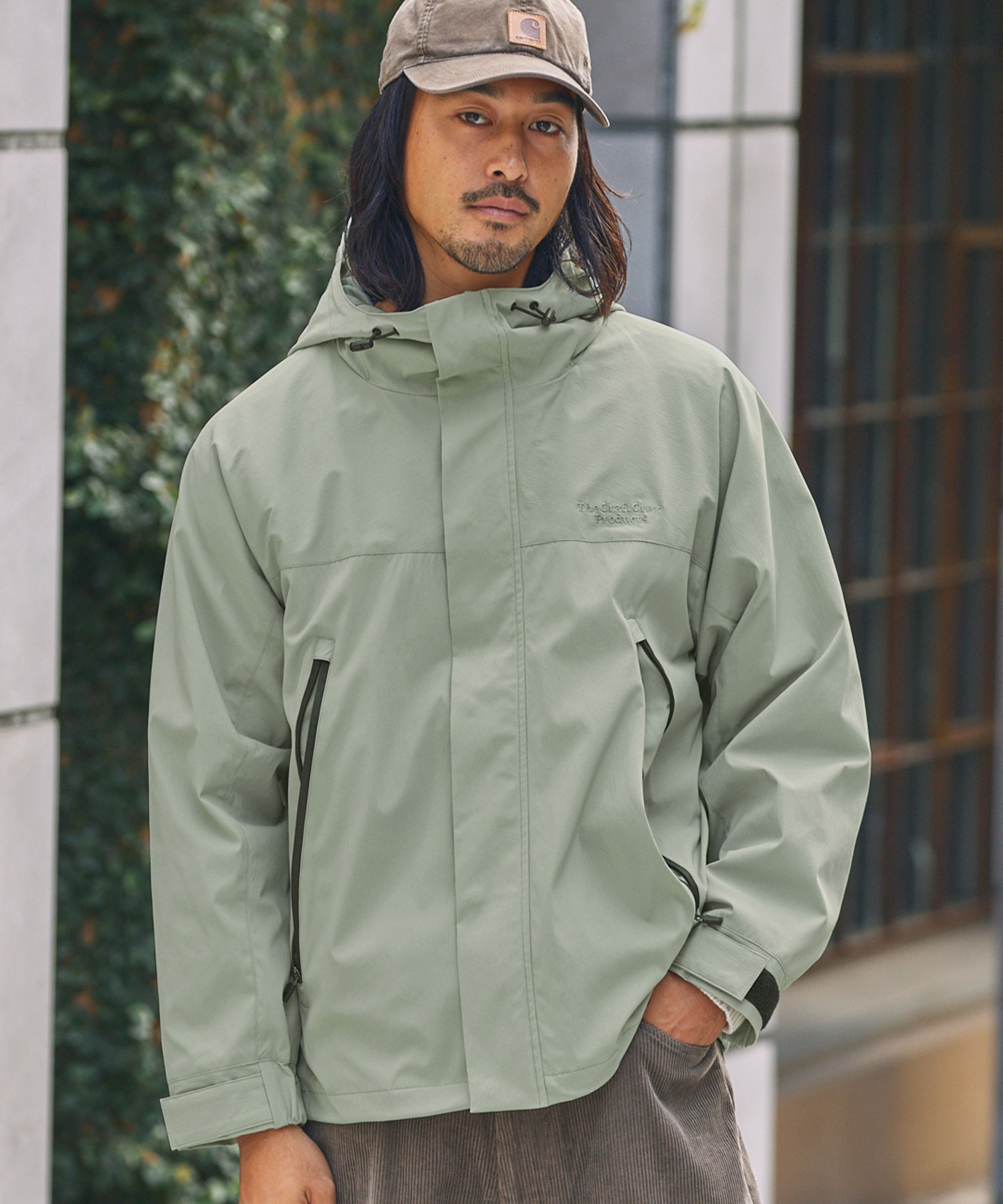 ジャケット・アウター tata ファンクショナルナイロン ドローコード 撥水アクティブ