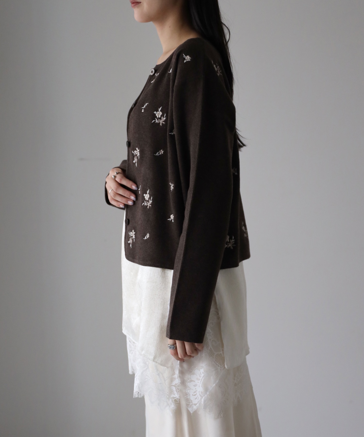 model：164cm. 着用サイズ：FREE
