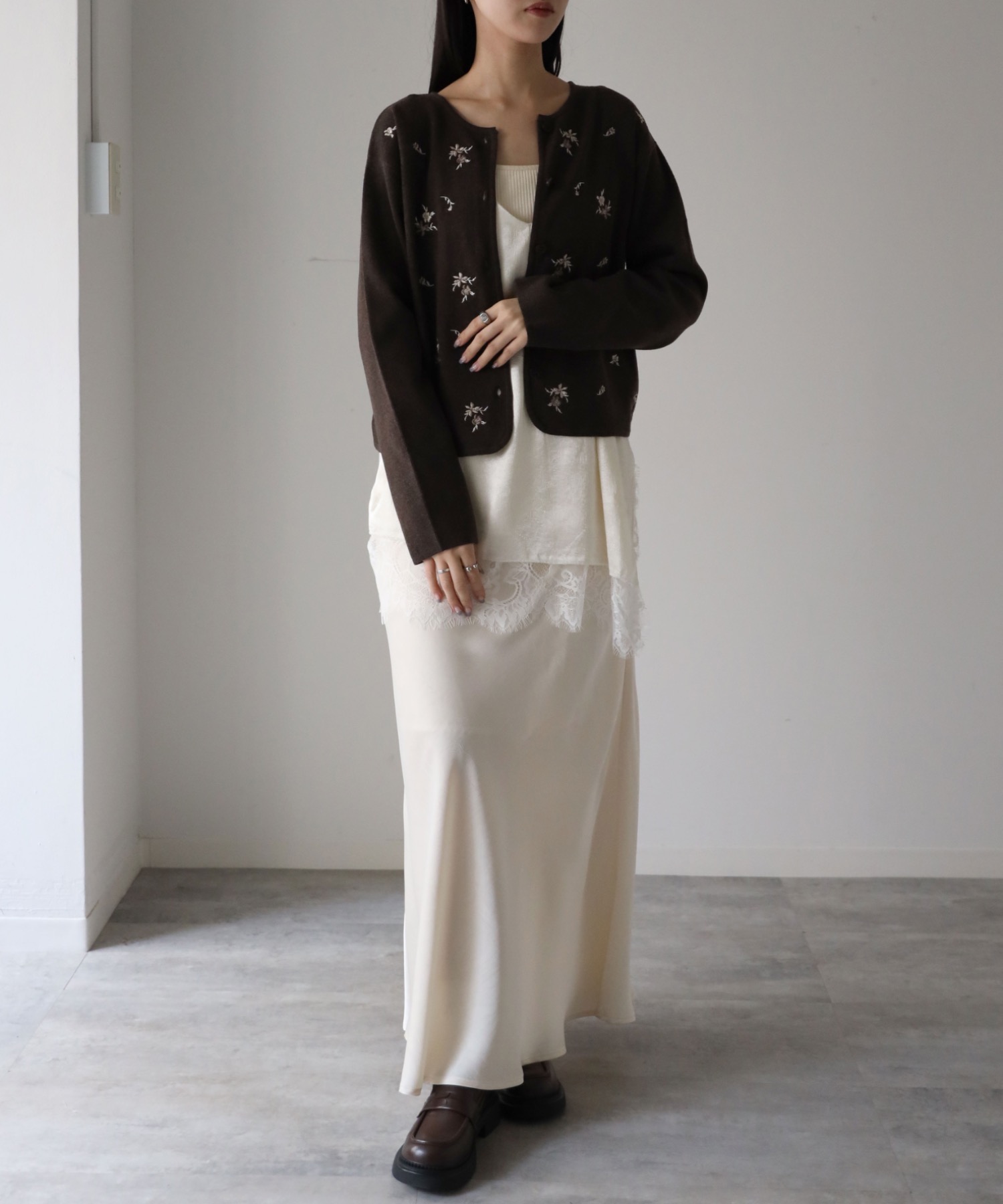 model：164cm. 着用サイズ：FREE