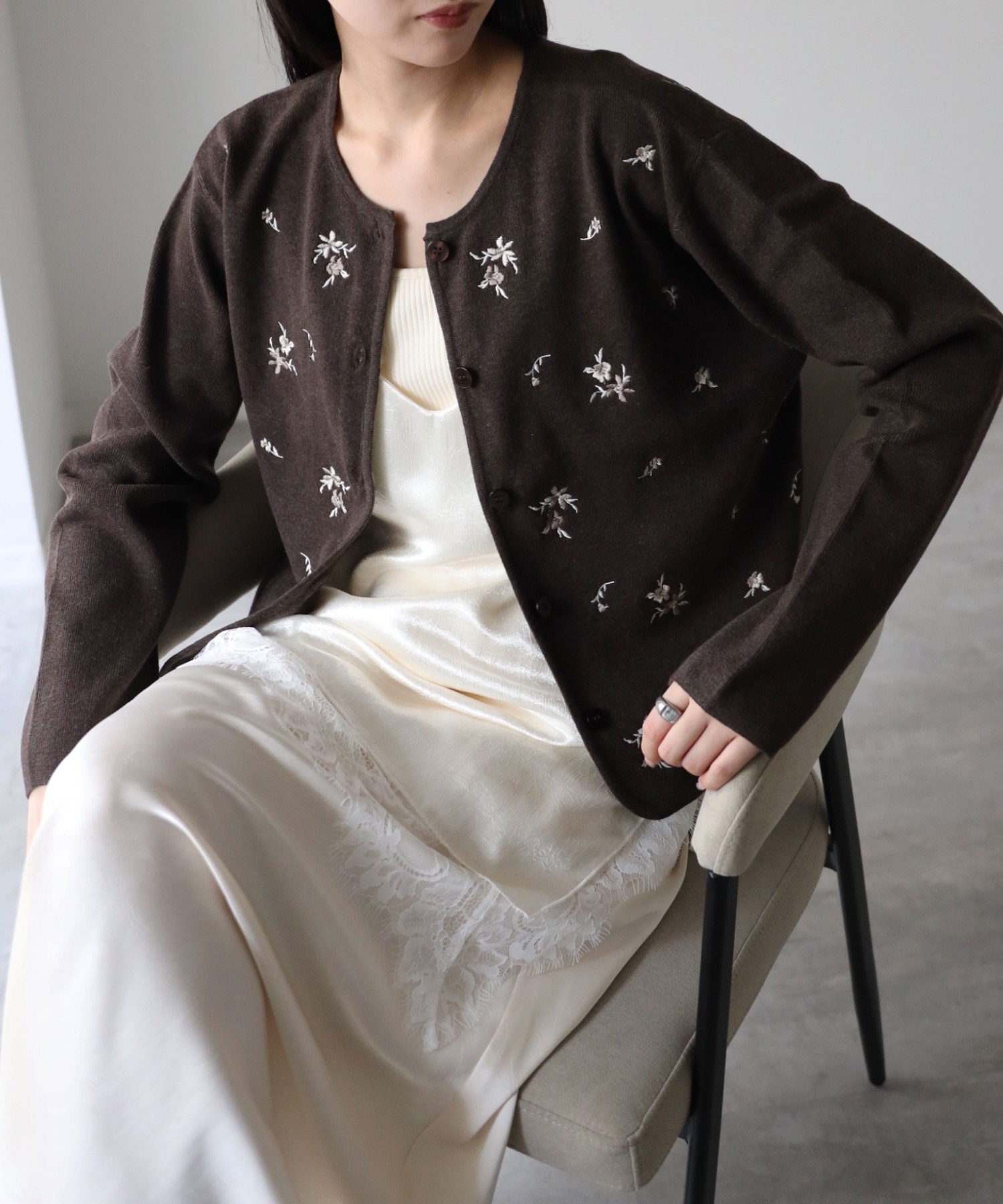 model：164cm. 着用サイズ：FREE