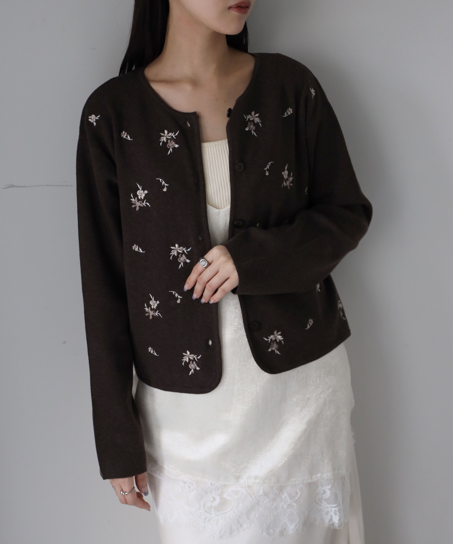 model：164cm. 着用サイズ：FREE