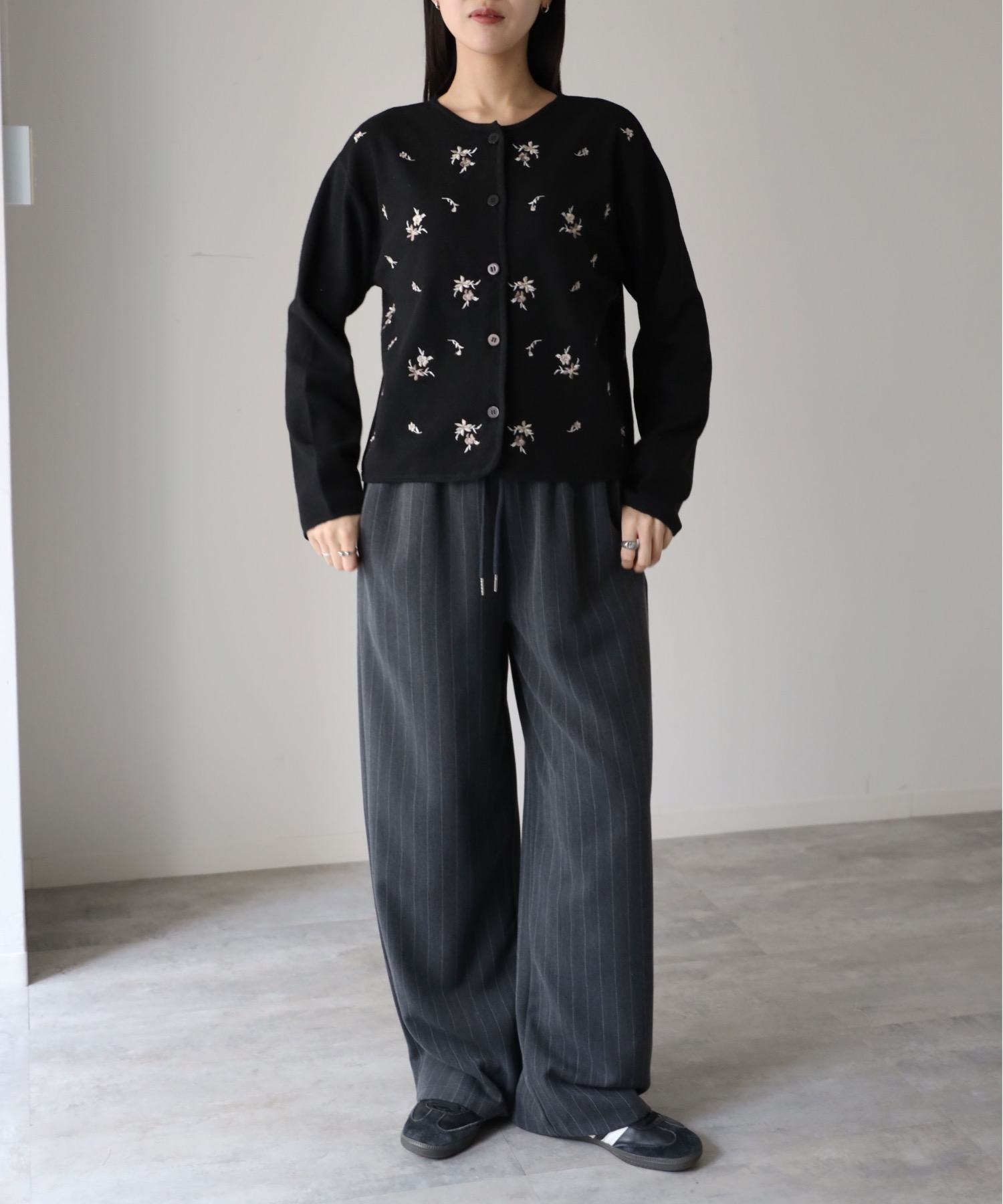 model：164cm. 着用サイズ：FREE