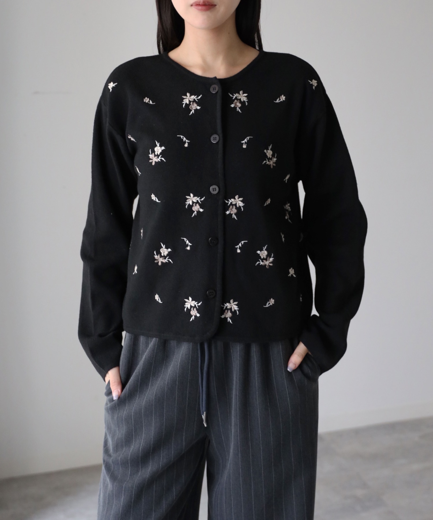 model：164cm. 着用サイズ：FREE