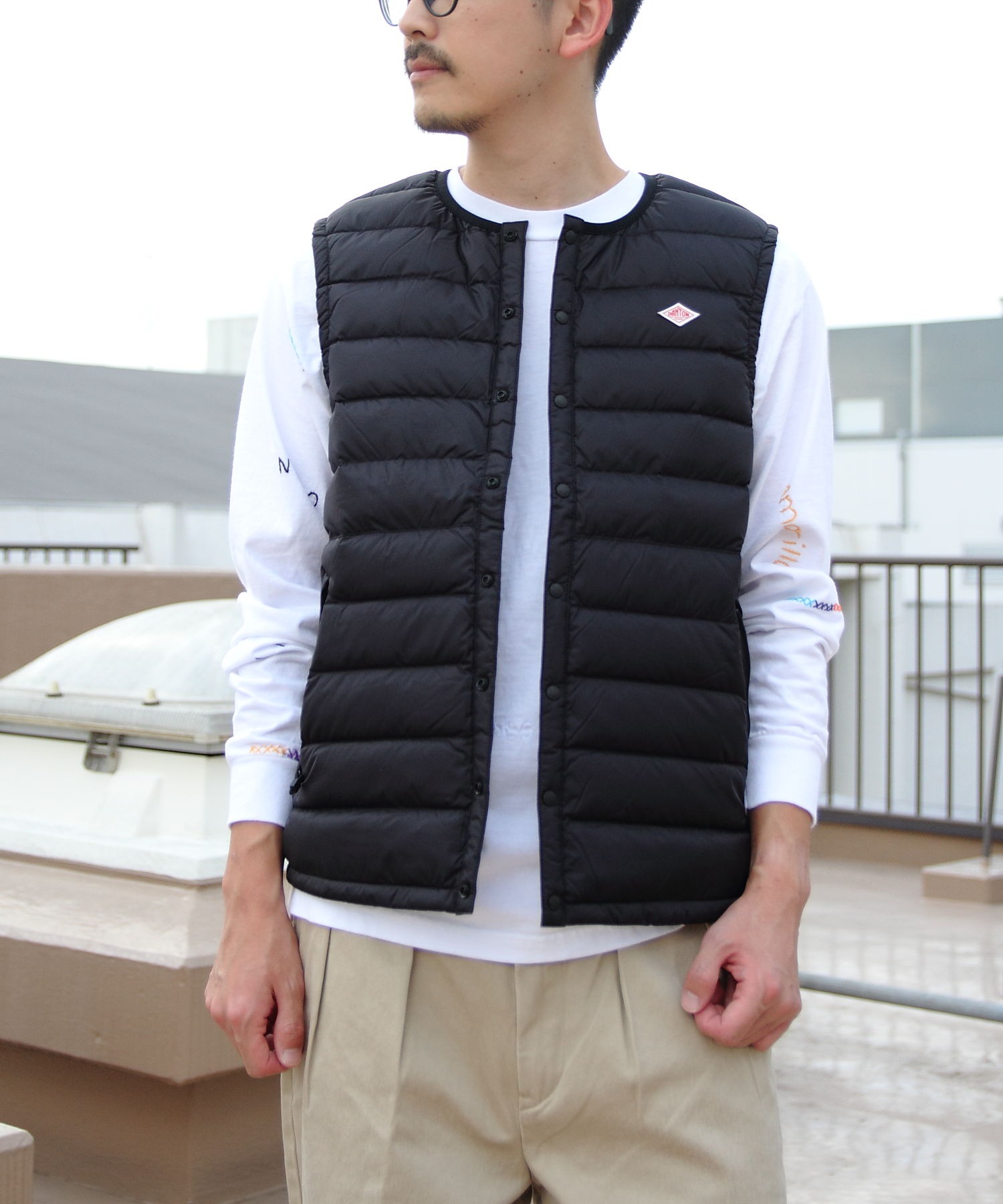 Danton ダントン インナーダウンクルーネックベスト Inner Down Crew Neck Vest メンズ Dt A0026nnf Danton Steps Online Store ステップス オンラインストア