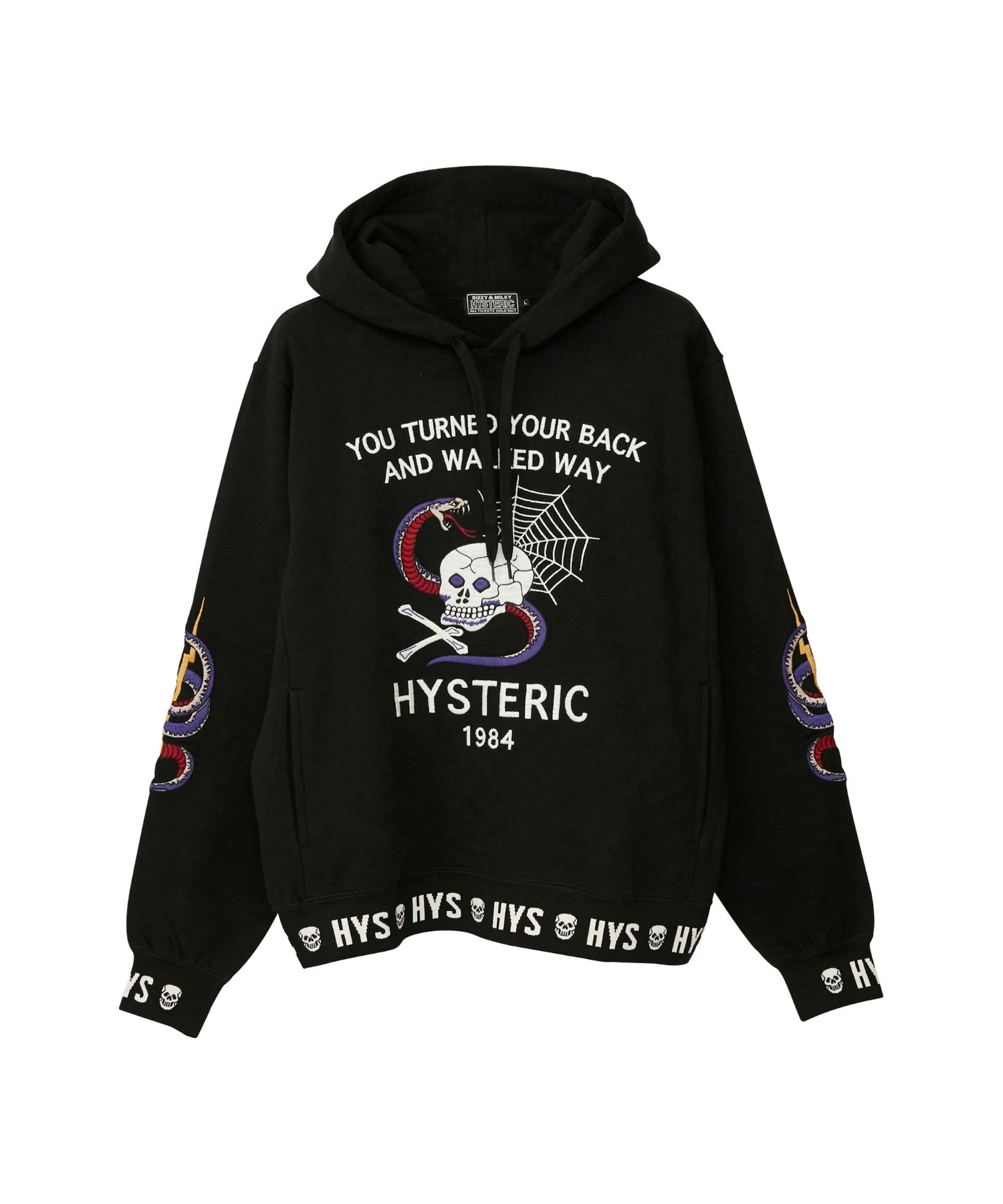 HYSTERIC GLAMOUR ヒステリックグラマー ブラック パーカー 黒 - パーカー