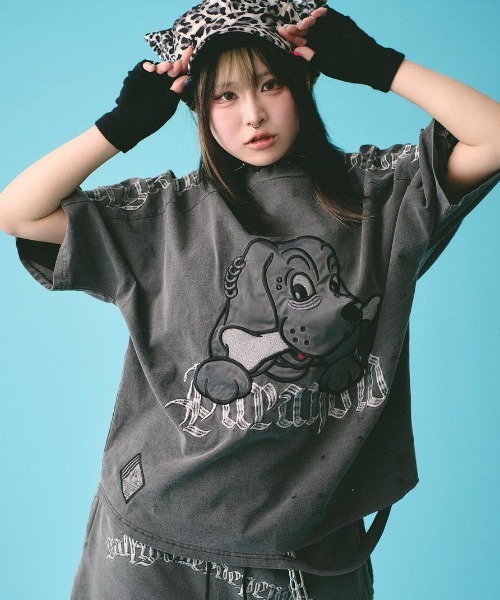 A'GEM/9 × .kom 『GALFY/ガルフィー』 病みに染まりし半袖 Tシャツ  セレクトアイテム│A'GEM/9×.KOM【公式】｜韓国・ストリートブランド通販サイト エージェムナイン ドットケーオーエム