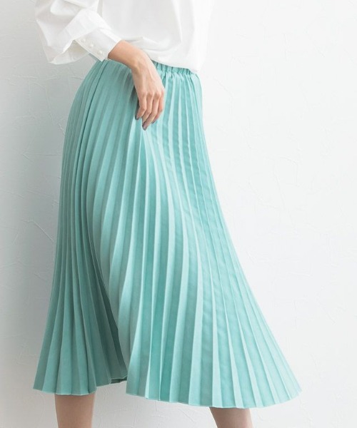 スエードタッチプリーツスカート メーカー公式ショップ