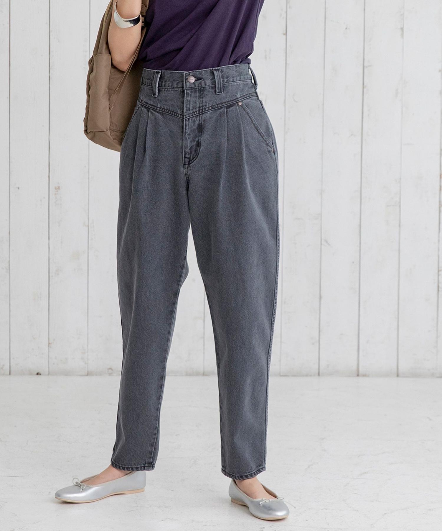 Usaコットンタックテーパードバルーンデニムパンツ レディース Women Coen コーエン 公式ファッション通販