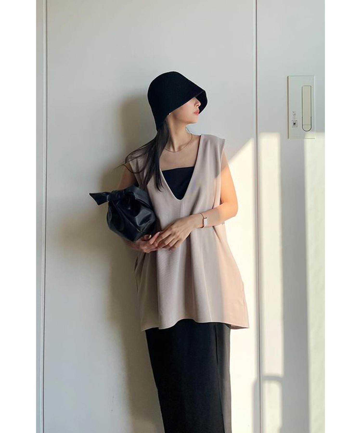 model：H160 着用サイズ：FREE