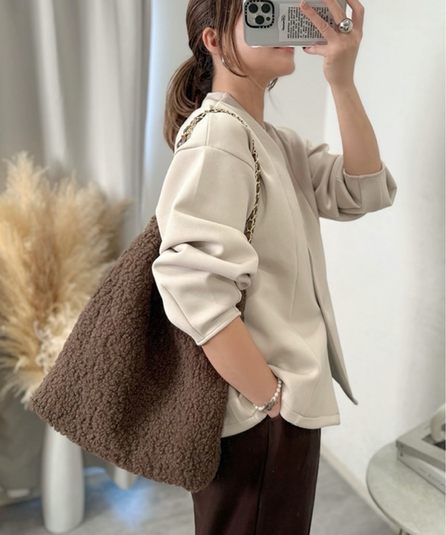 カーディガン ダンボールペプラムカーディガン レディース ダンボールペプラムカーディガン Emma Taylor│STYLEDOOR
