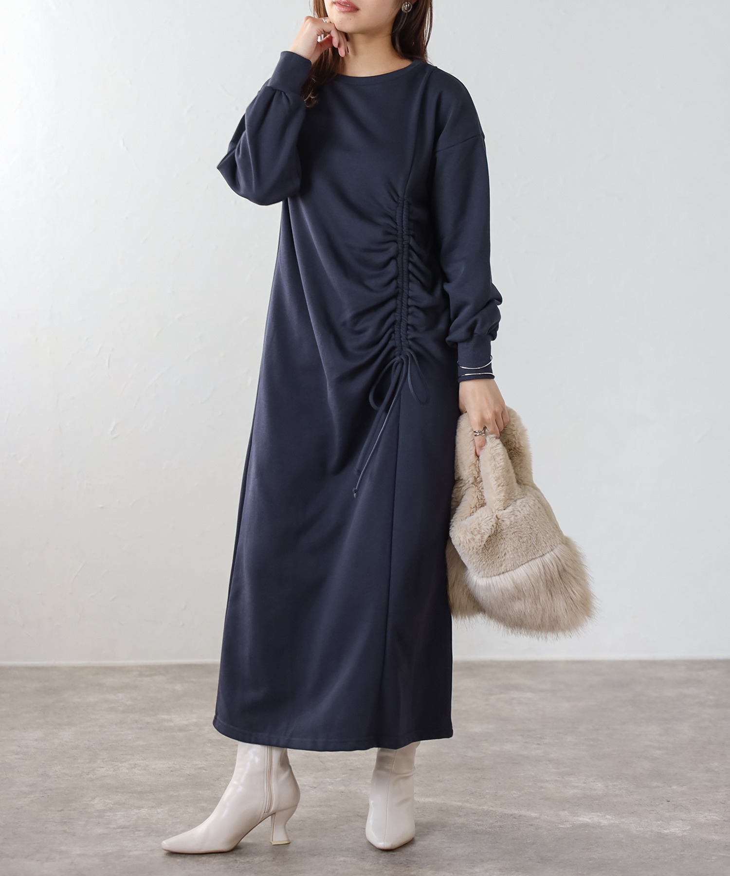 model：H163 着用サイズ：FREE
