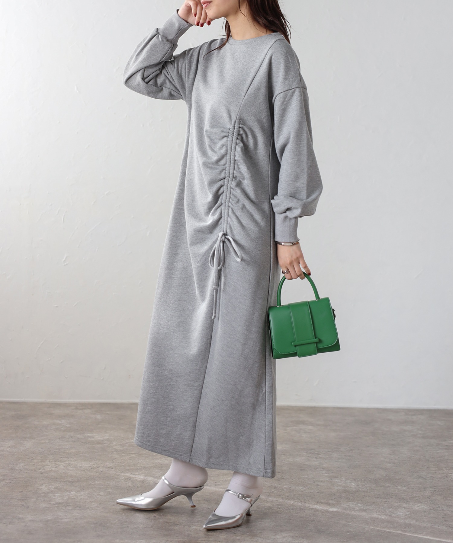 model：H163 着用サイズ：FREE