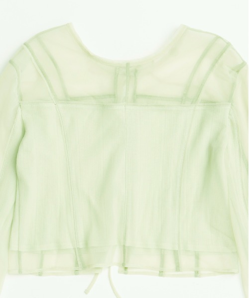 25SUMMER PRE-ORDER】Reversible Sheer Cardigan/リバーシブルシアー