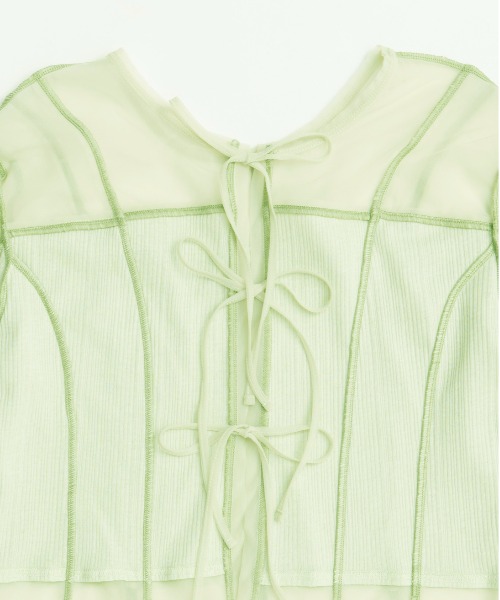 25SUMMER PRE-ORDER】Reversible Sheer Cardigan/リバーシブルシアー