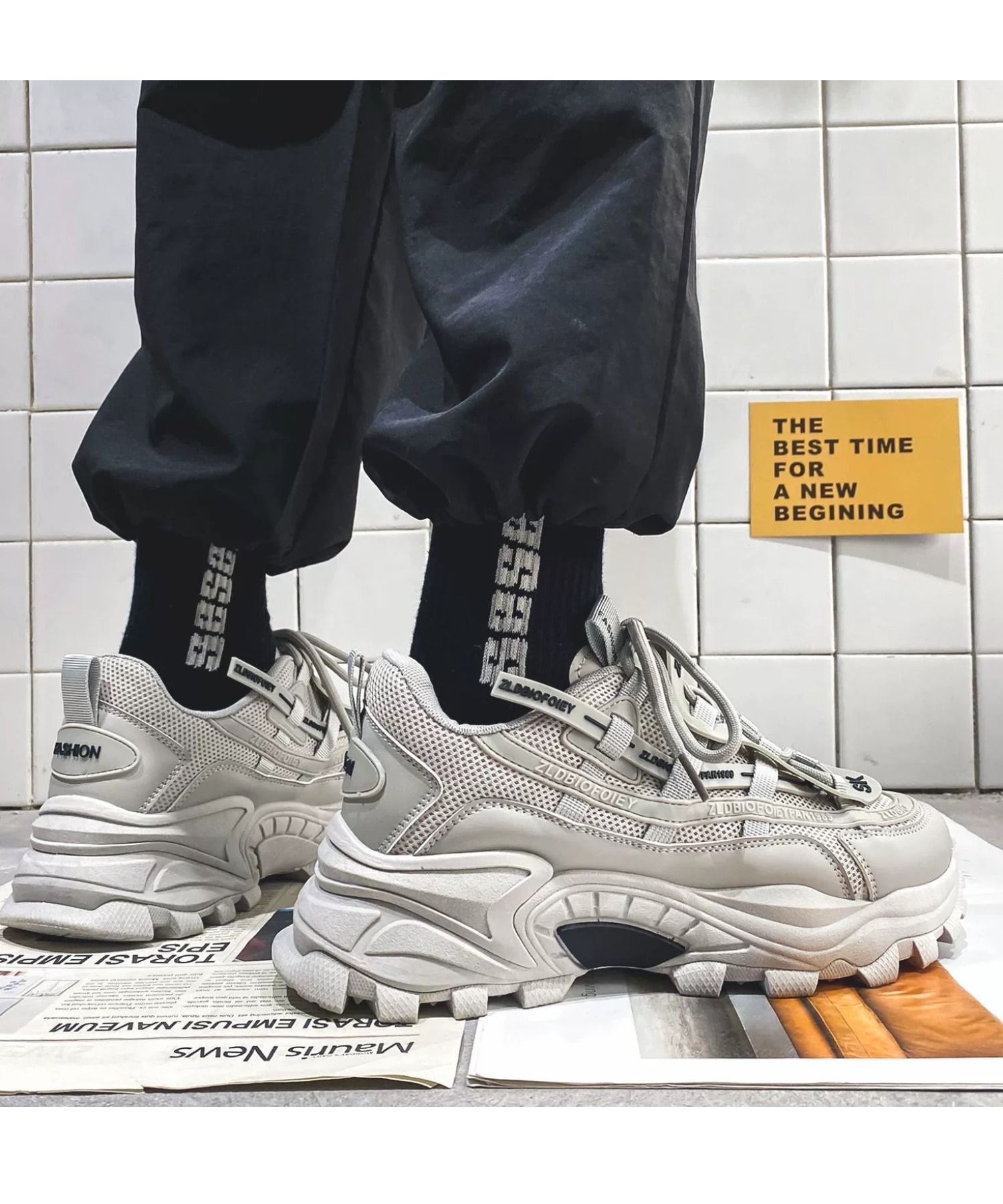 A'GEM/9 × .kom 『ARULE/アルール』ボリュームソールスニーカー ARULE