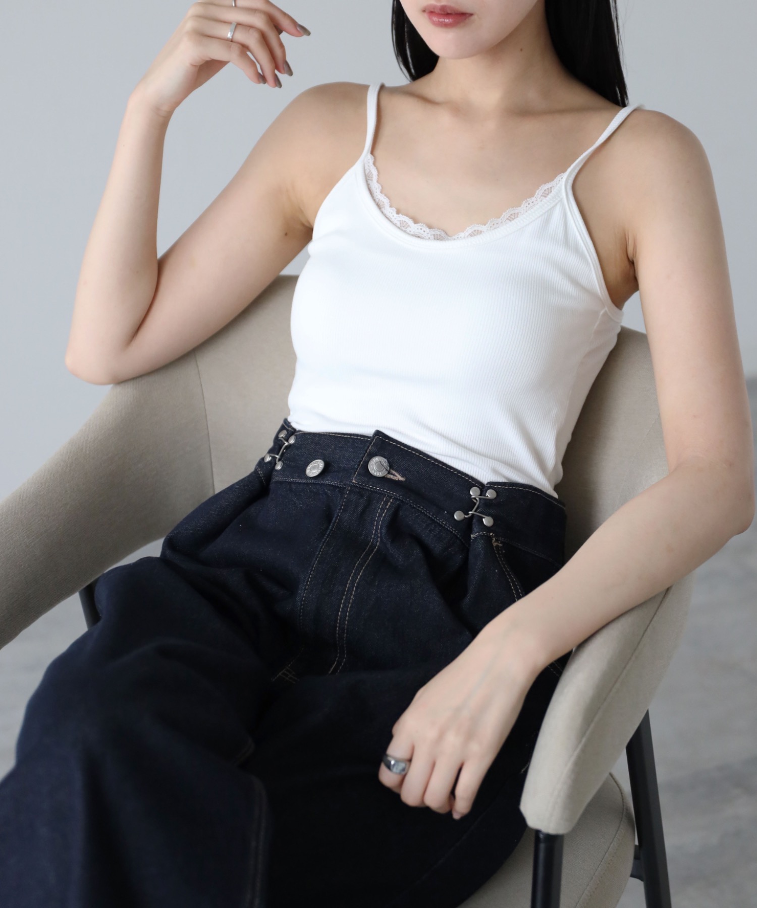 model：164cm. 着用サイズ：FREE