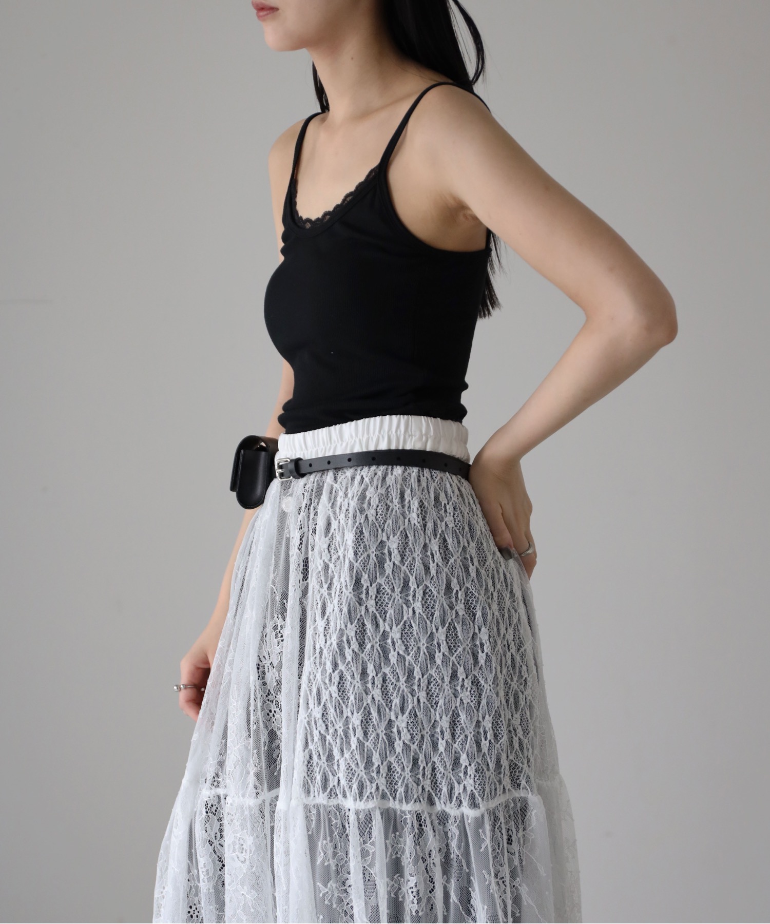 model：164cm. 着用サイズ：FREE