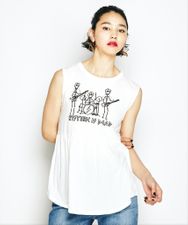 HYS IS DEAD プリント タンクトップ