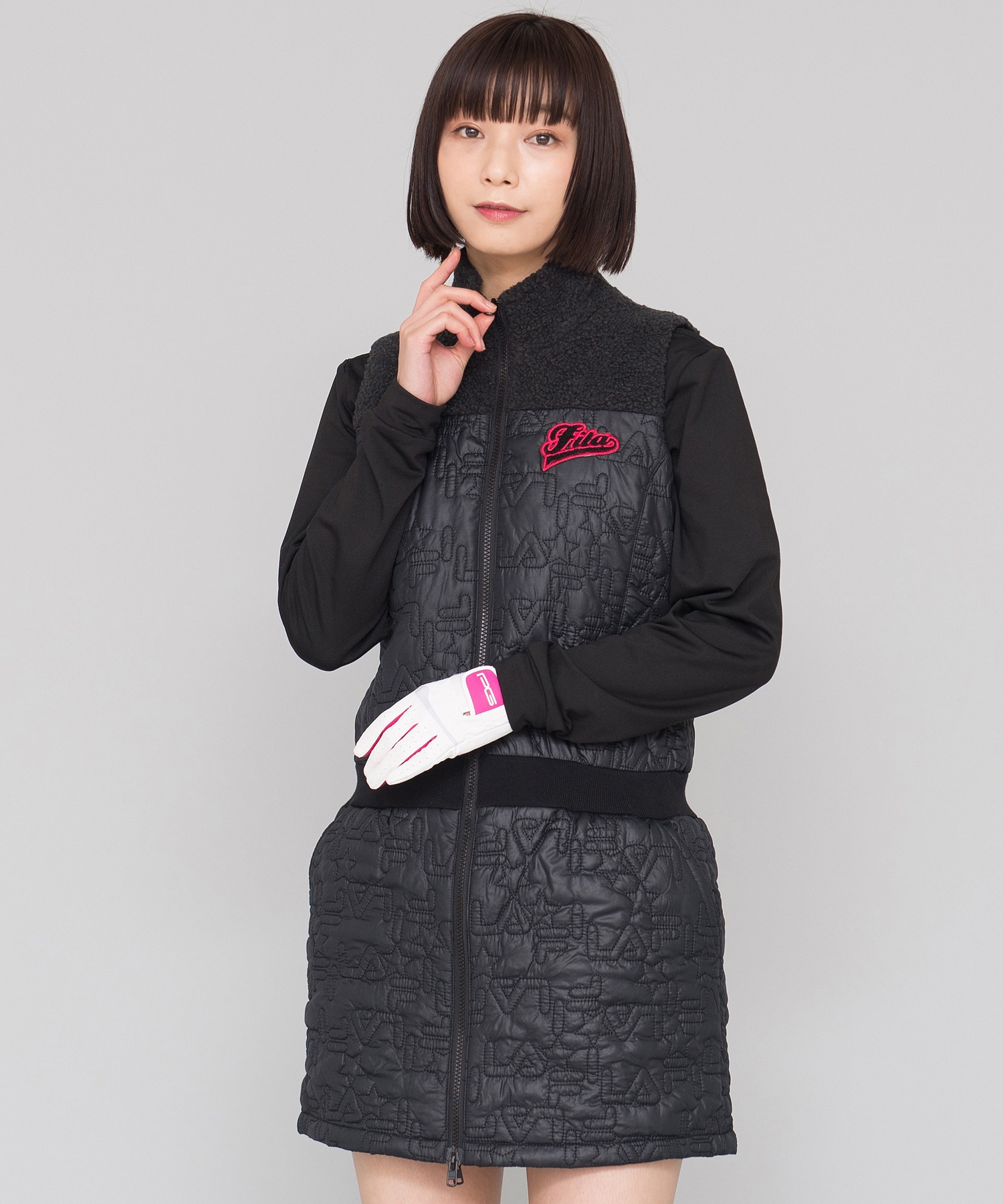 Fila Golf フィラゴルフ 異素材mix リバーシブルワンピース