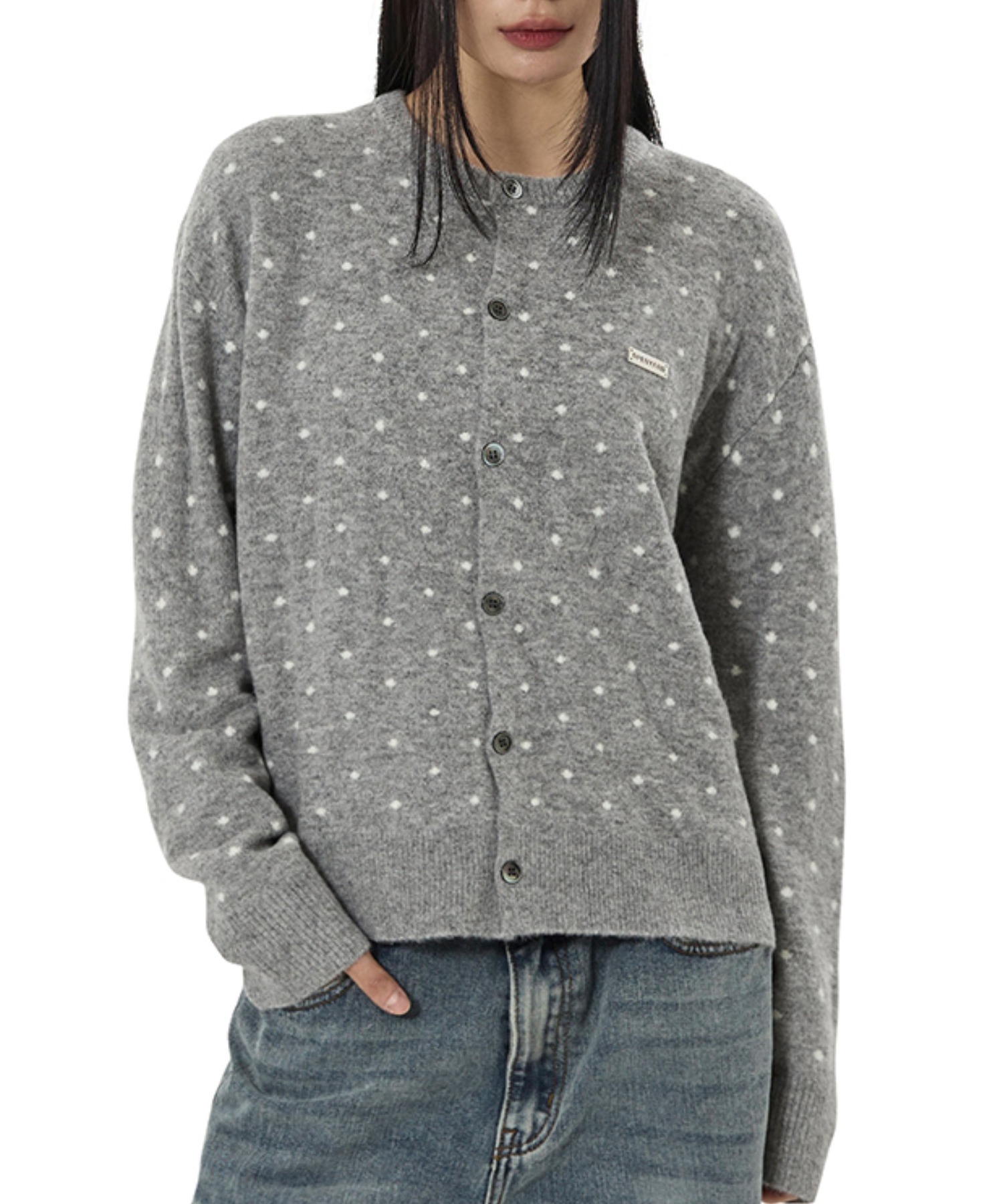 OY/オーワイ』TINY DOT KNIT CARDIGAN/タイニードット ニット 