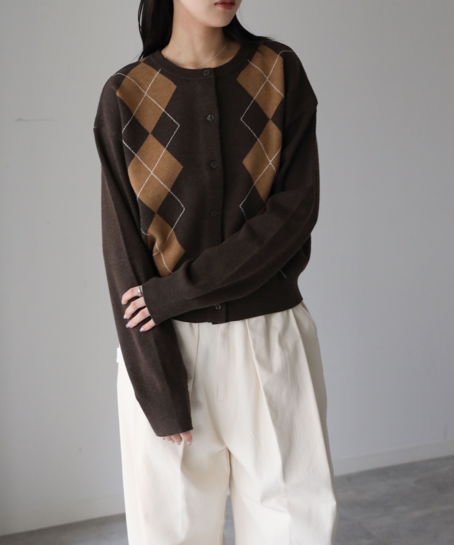 model：164cm. 着用サイズ：FREE