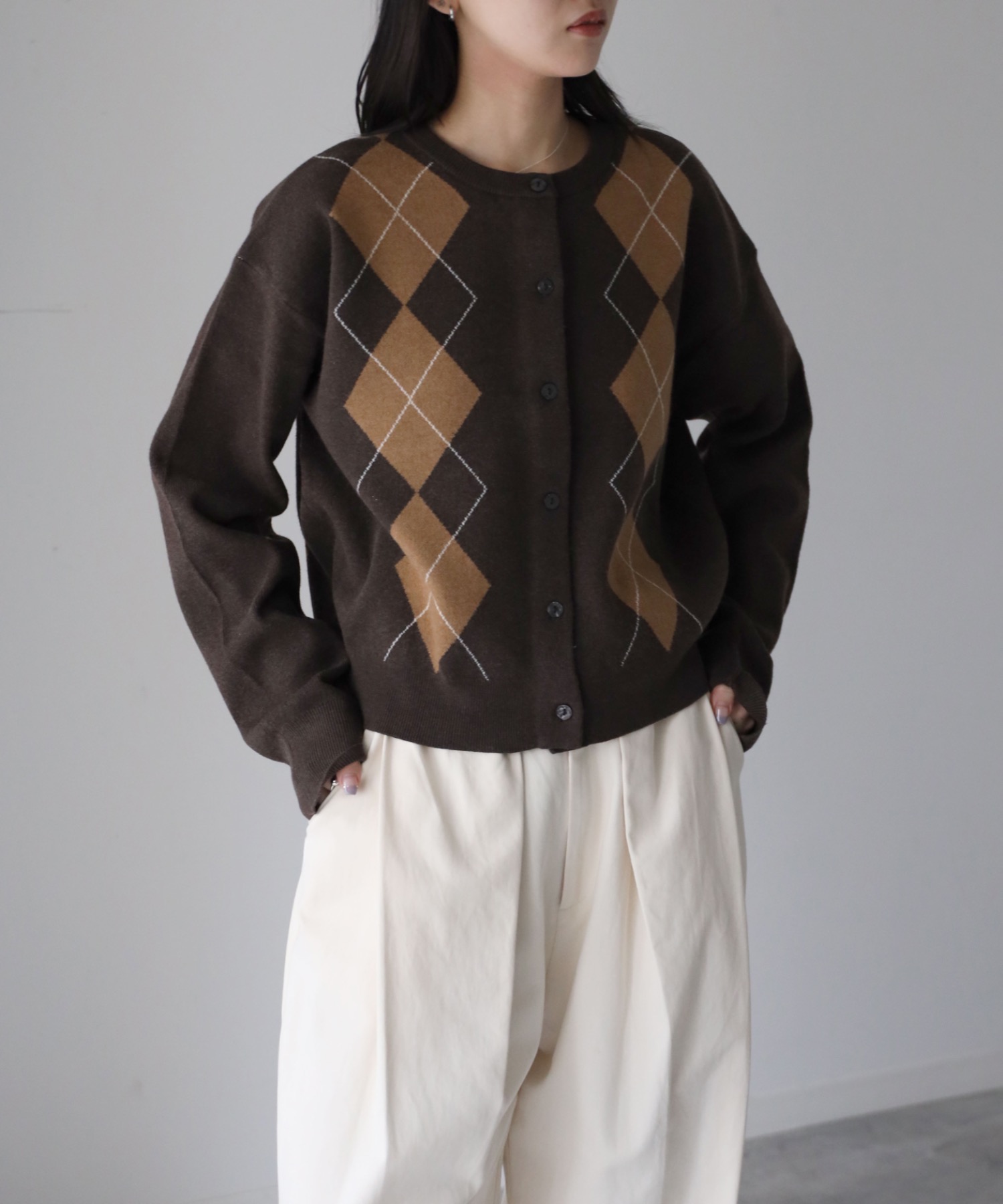 model：164cm. 着用サイズ：FREE