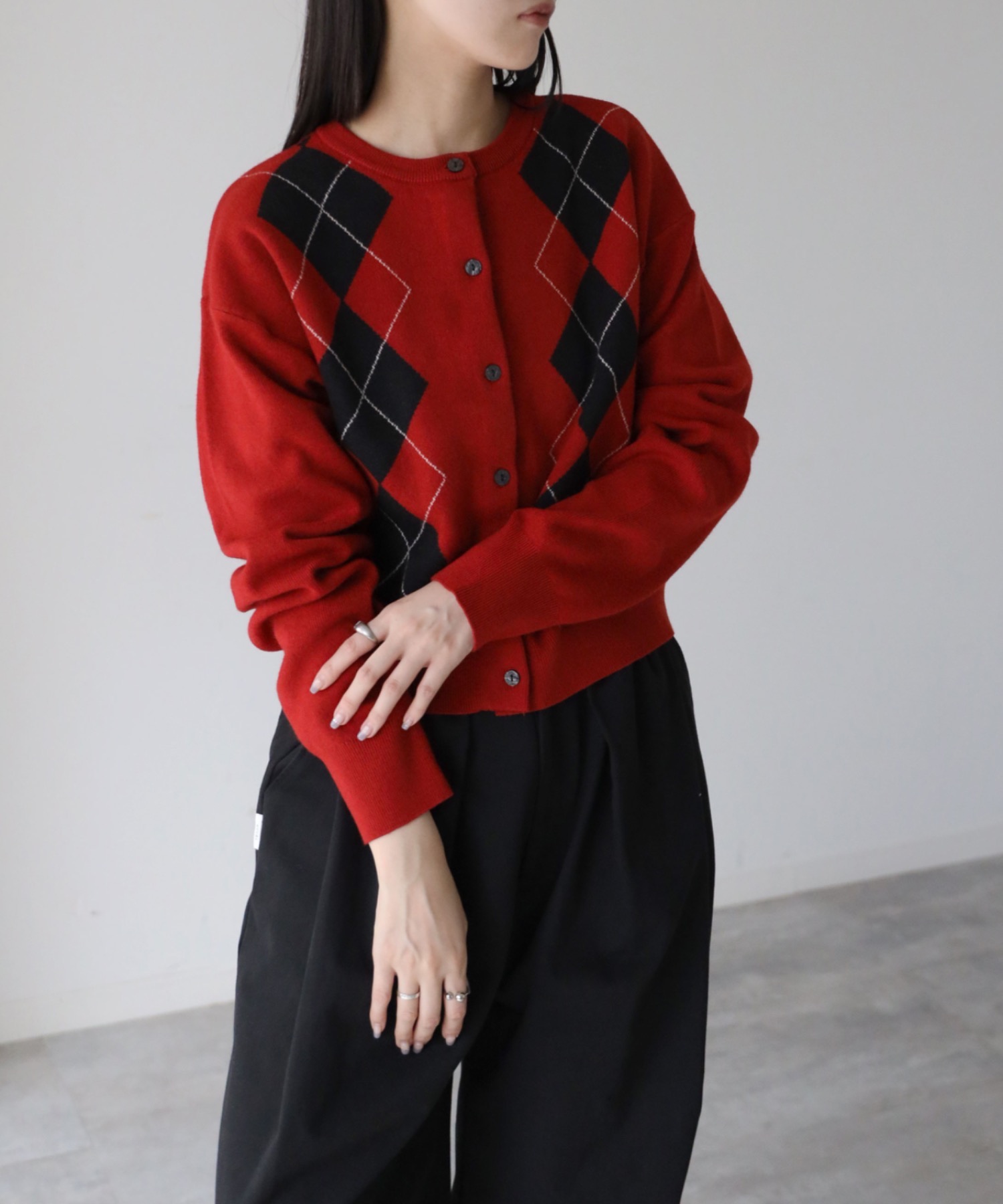 model：164cm. 着用サイズ：FREE