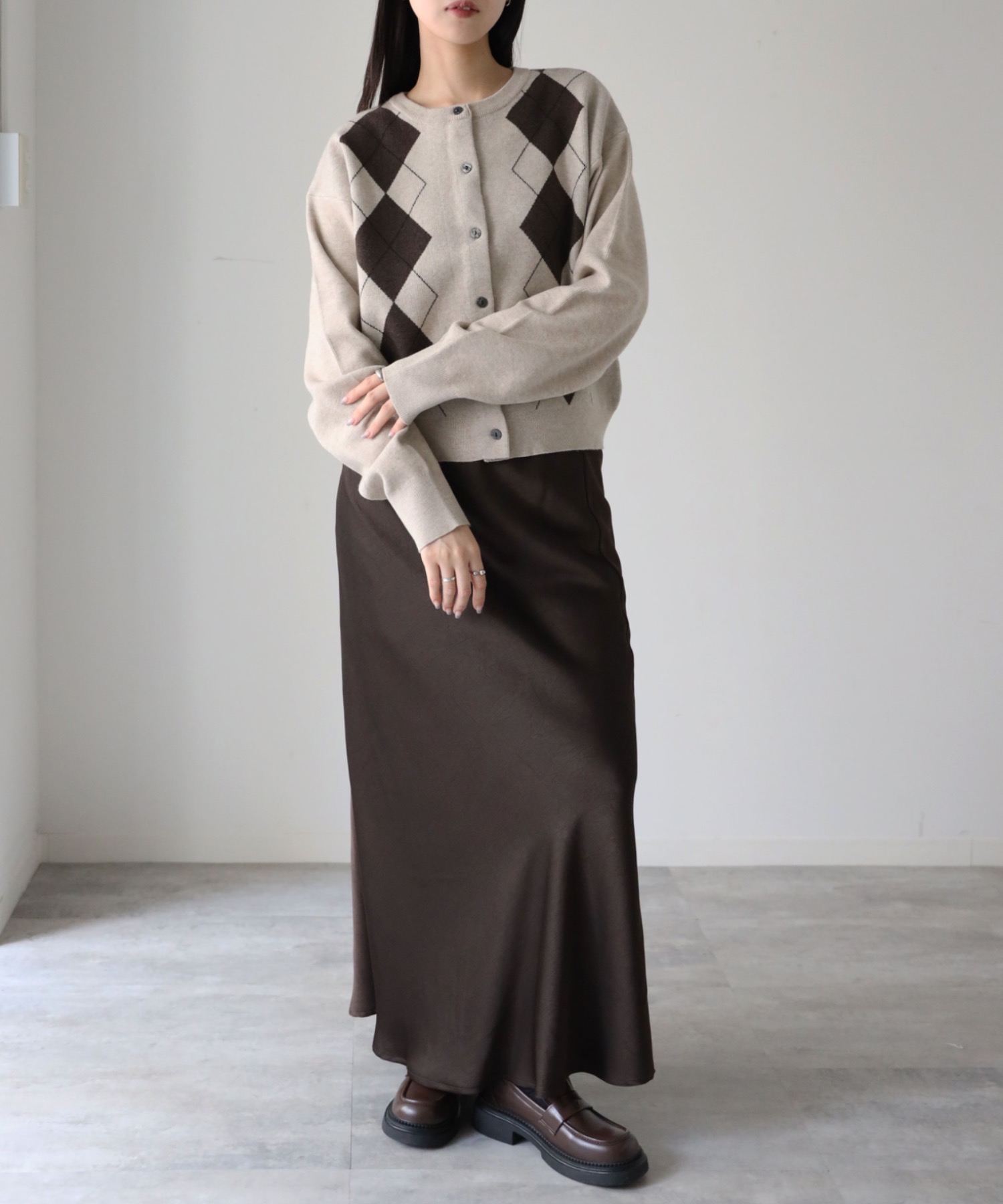 model：164cm. 着用サイズ：FREE