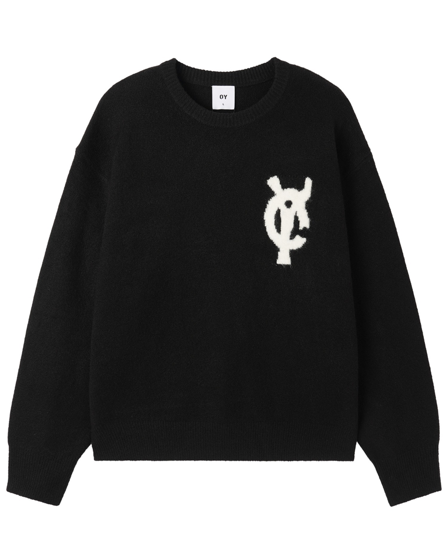 【早い者勝ち】 Aimeine 2025AW ロゴニットスウェット オフ OY/オーワイ』WAVY LOGO KNIT/ウェイビー ロゴニット OY│A'GEM/9×.KOM