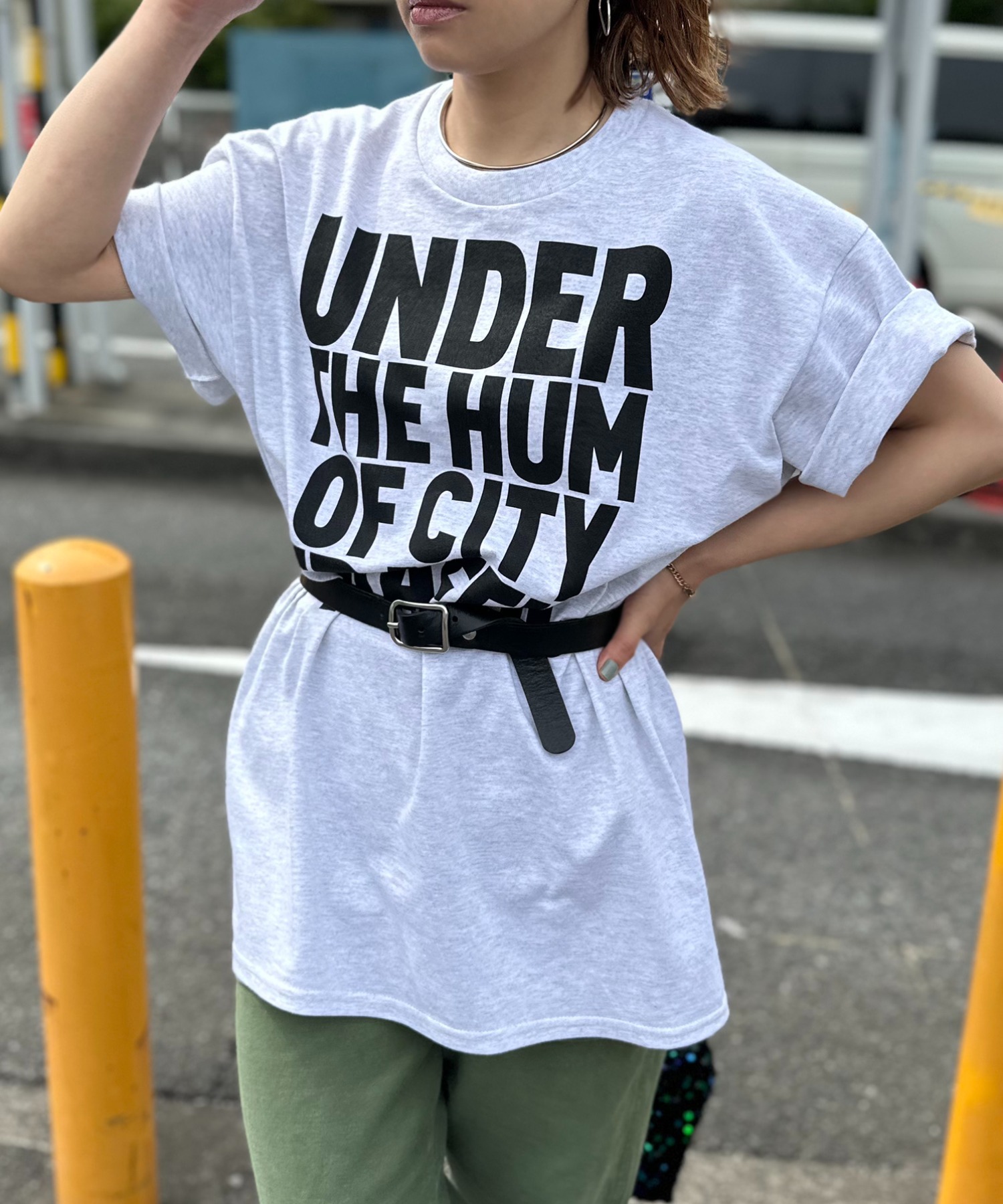 model:154cm 着用サイズ:Lサイズ