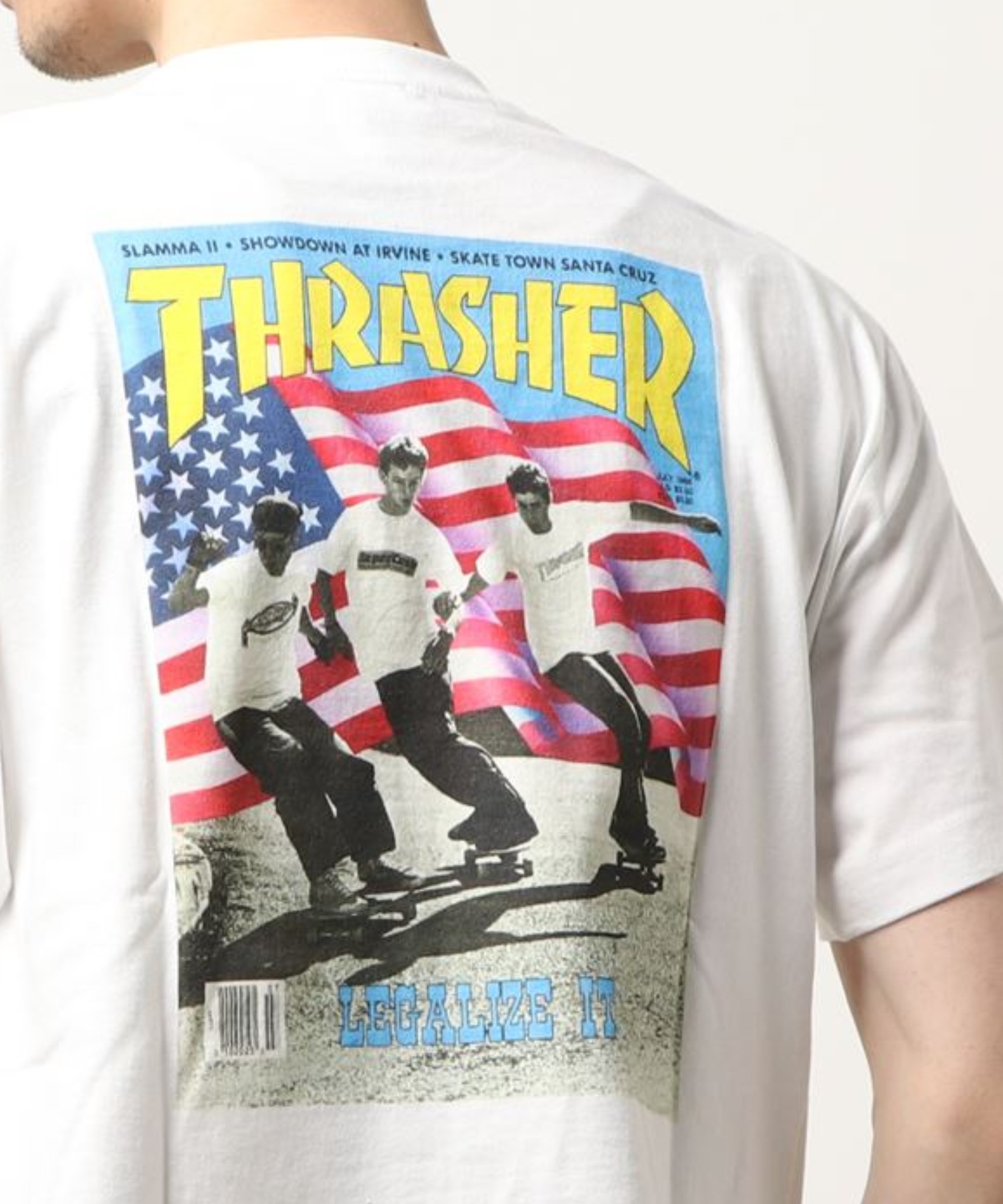THRASHERJUL 88 S T-SHIRTS 定番の人気シリーズPOINT(ポイント)入荷 お得な特別割引価格 スラッシャーバックプリント半袖Tシャツ