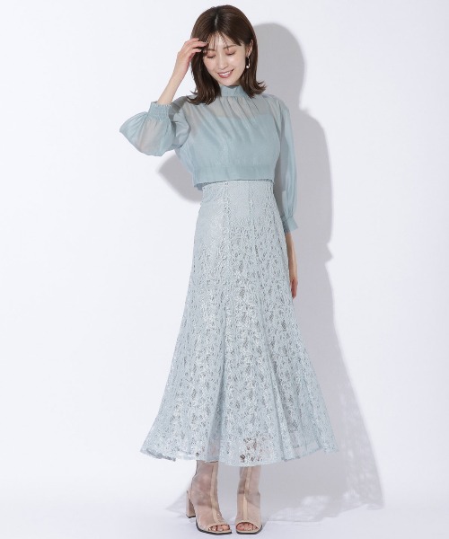 特別セール品 レースキャミワンピース Coutureシアーブラウス And ワンピース