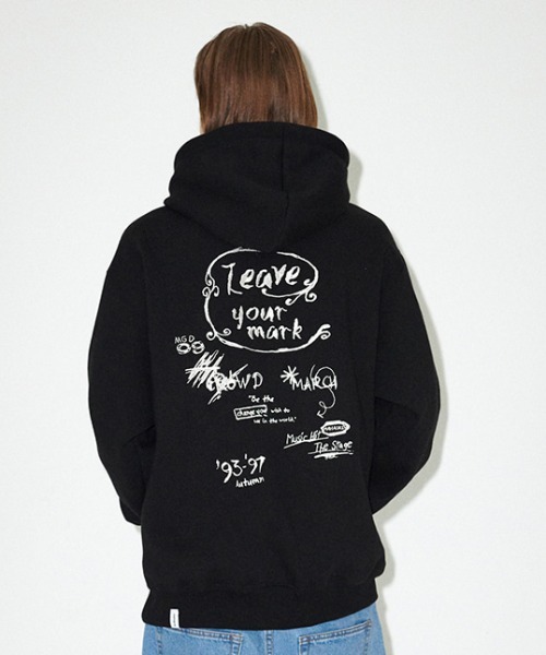 mahagrid/マハグリッド』 LEAVE YOUR MARK HOODIE /リーブユアマーク