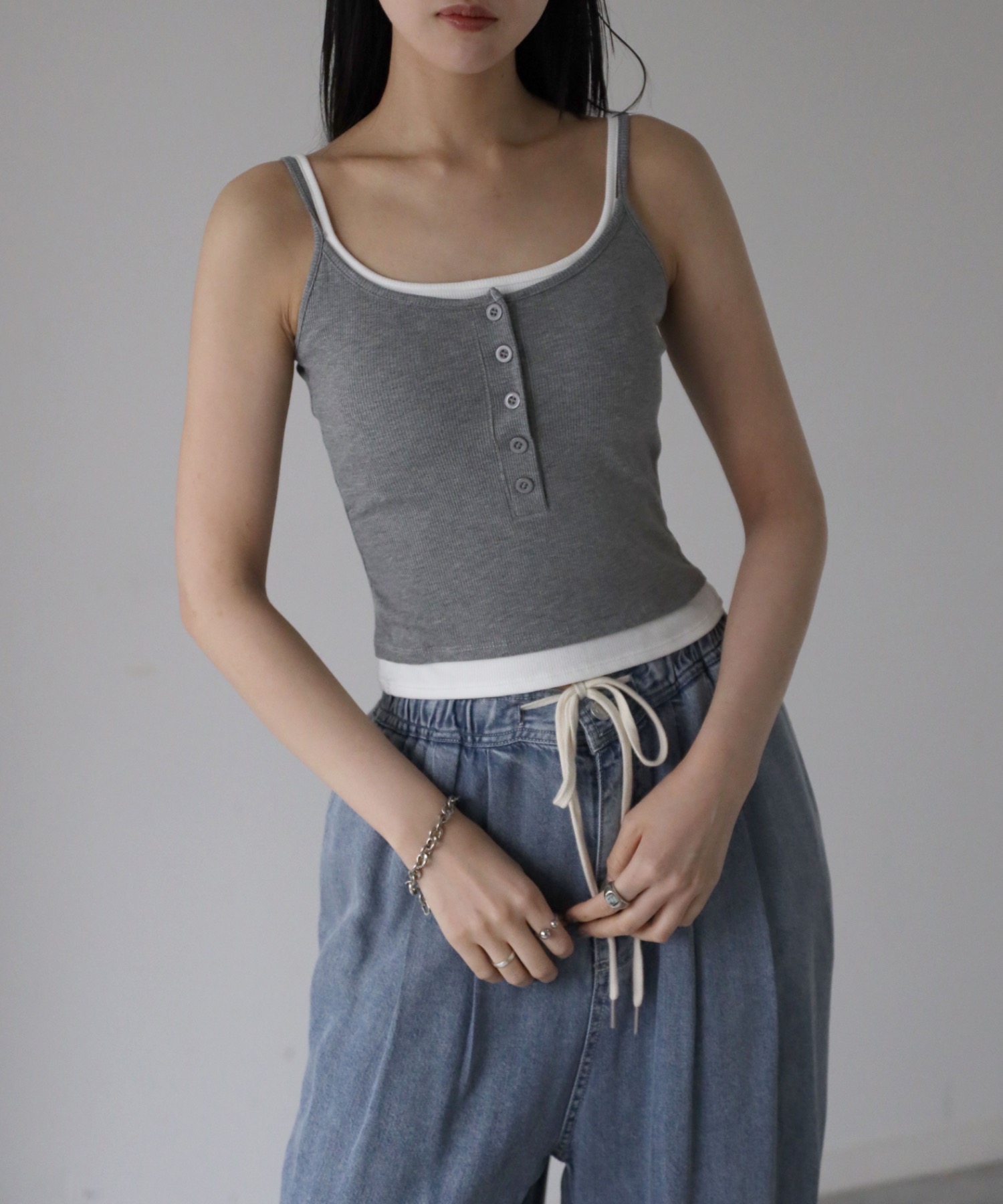 model：164cm. 着用サイズ：FREE