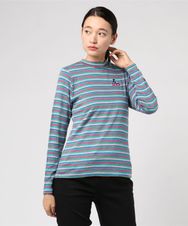THE NEW HYS刺繍 モックネックTシャツ