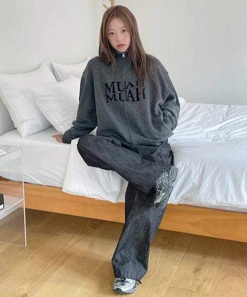 A'GEM/9 × .kom 『muah muah/ムーアムーア』 LAMBSWOOL JACQUARD