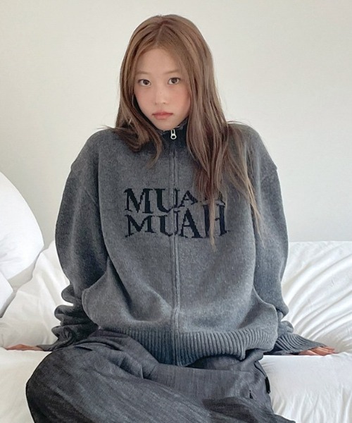 A'GEM/9 × .kom 『muah muah/ムーアムーア』 LAMBSWOOL JACQUARD