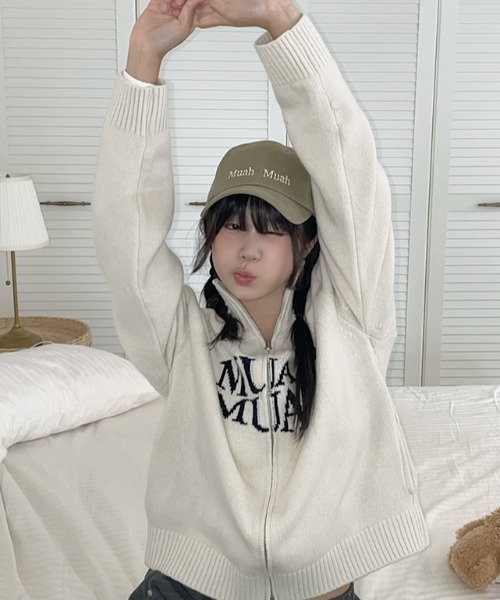 A'GEM/9 × .kom 『muah muah/ムーアムーア』 LAMBSWOOL JACQUARD